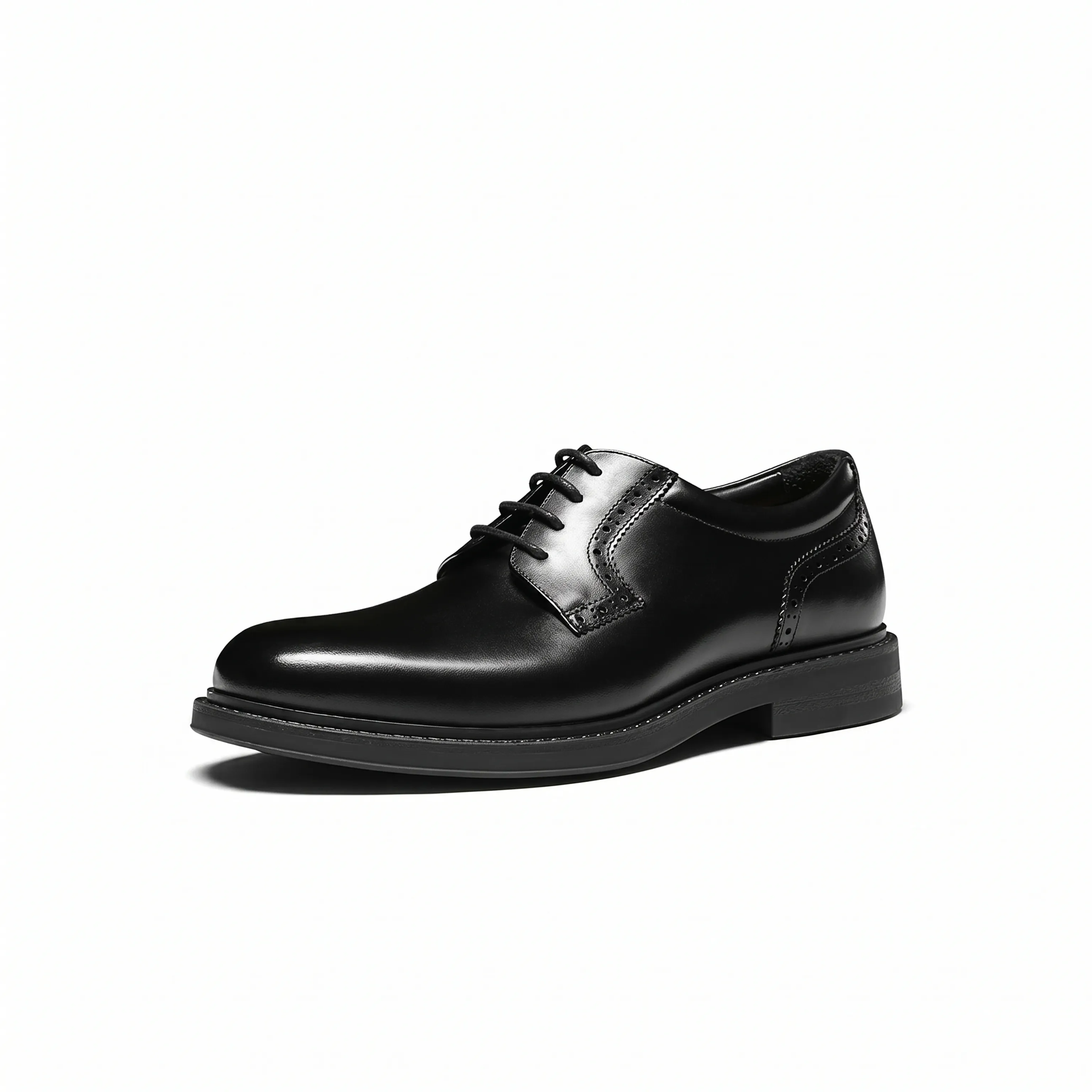 Italian Leather Box Calf Plain-Toe Derby - Image 6