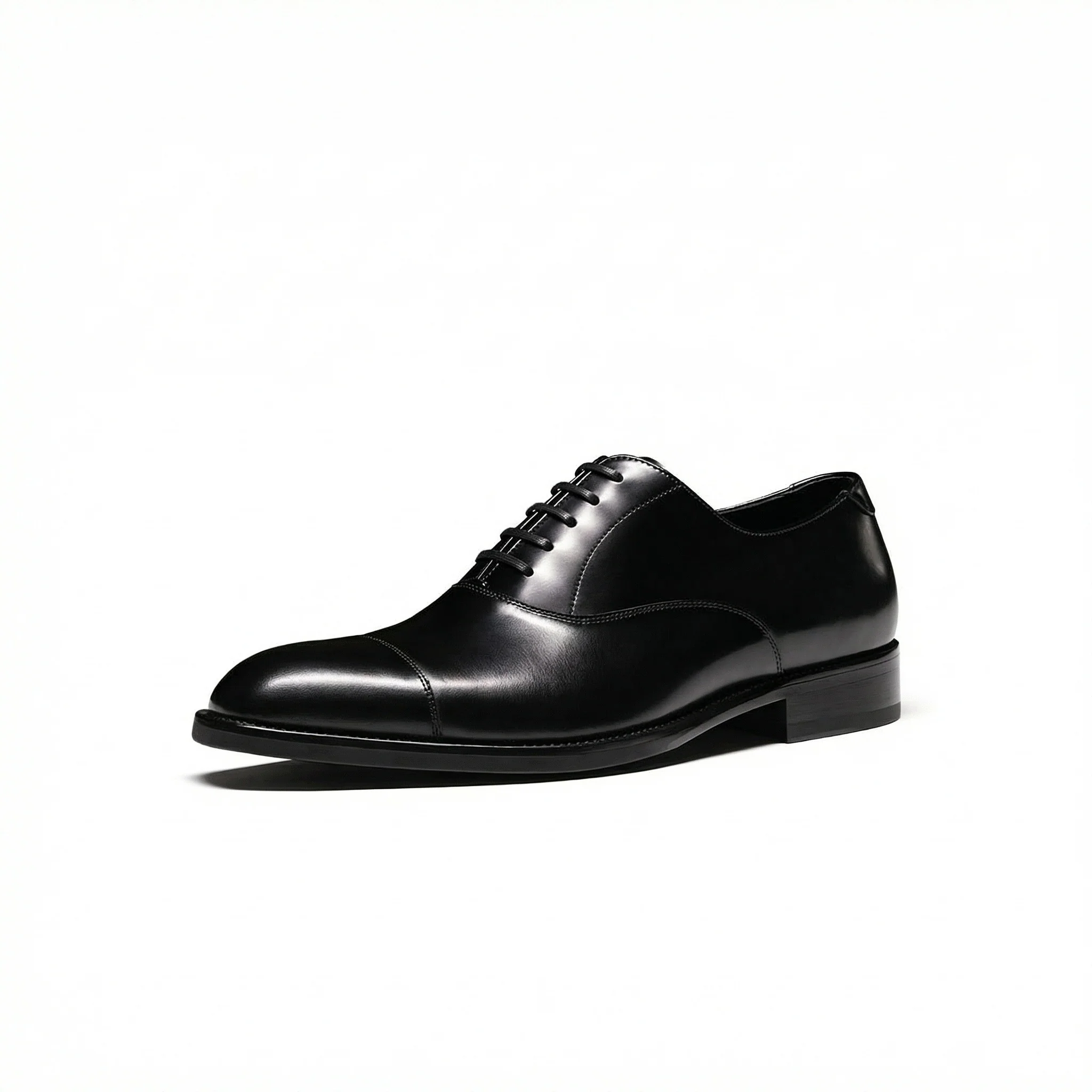 Italian Leather Cap-Toe Oxford - Image 4