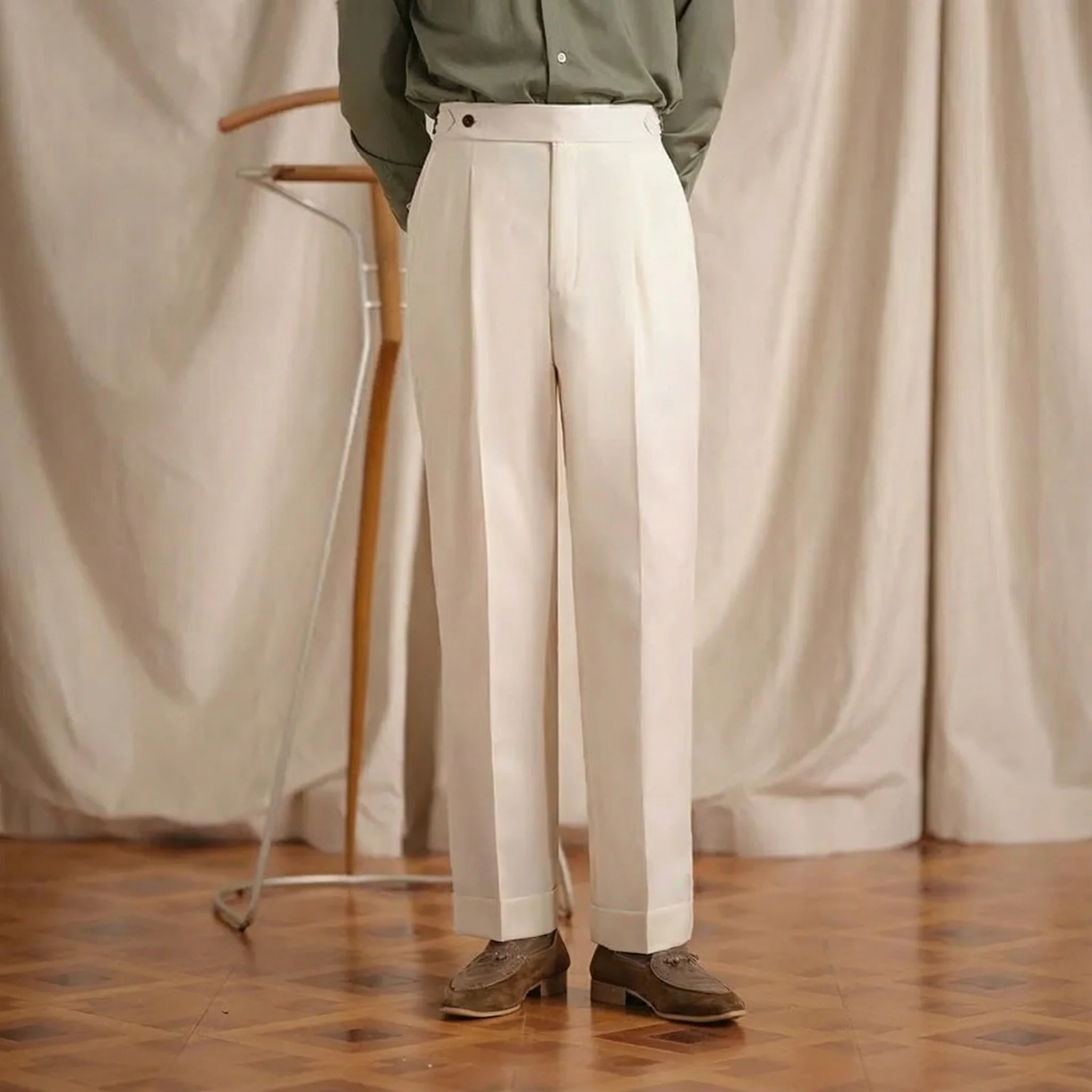 Italian Naples Pleated Trousers