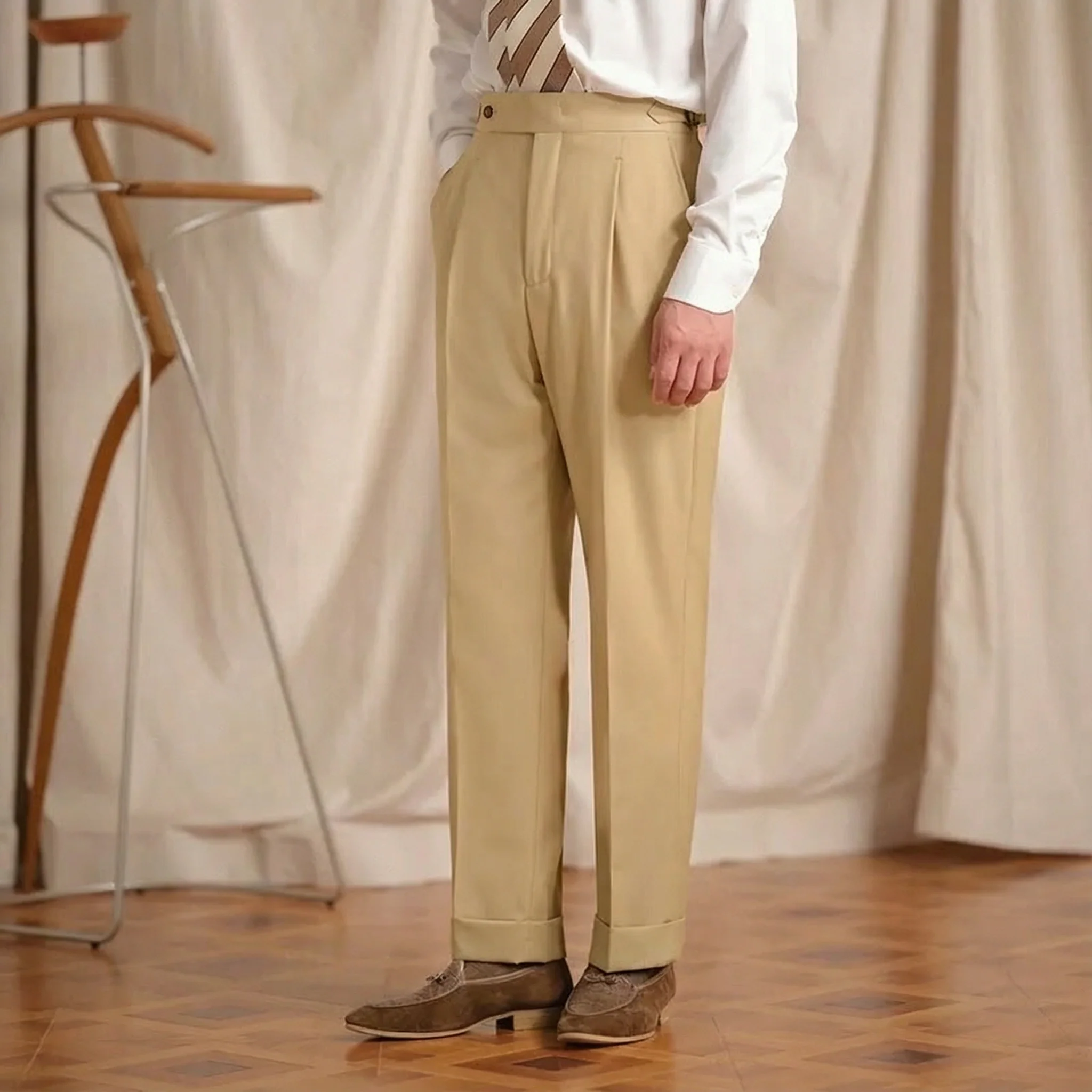 Italian Naples Pleated Trousers - Image 2