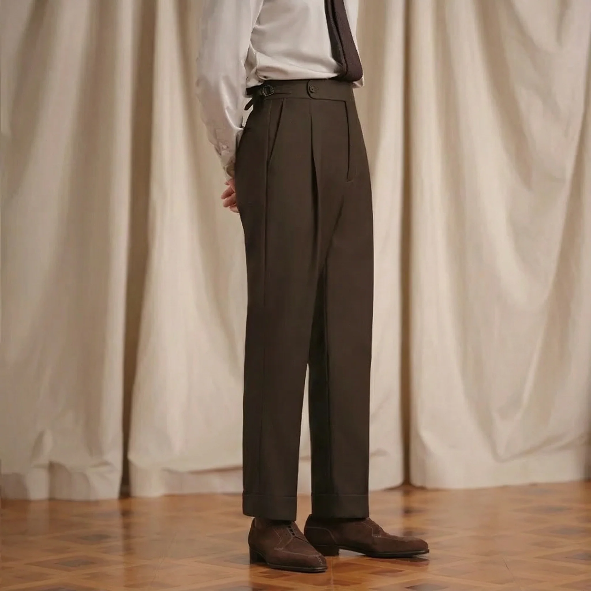 Italian Naples Pleated Trousers - Image 5