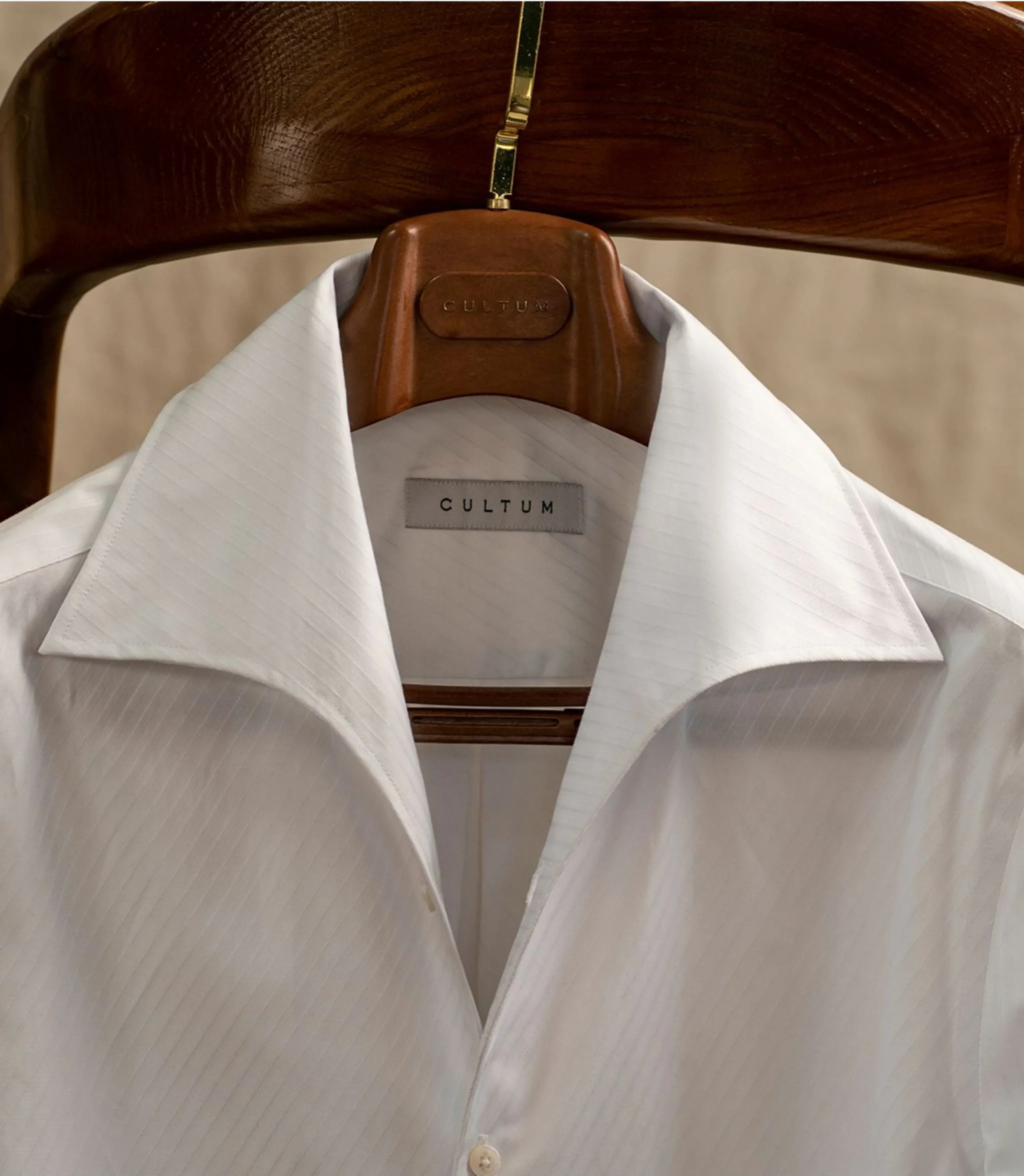Italian One-Piece Collar White Shirt - Image 6