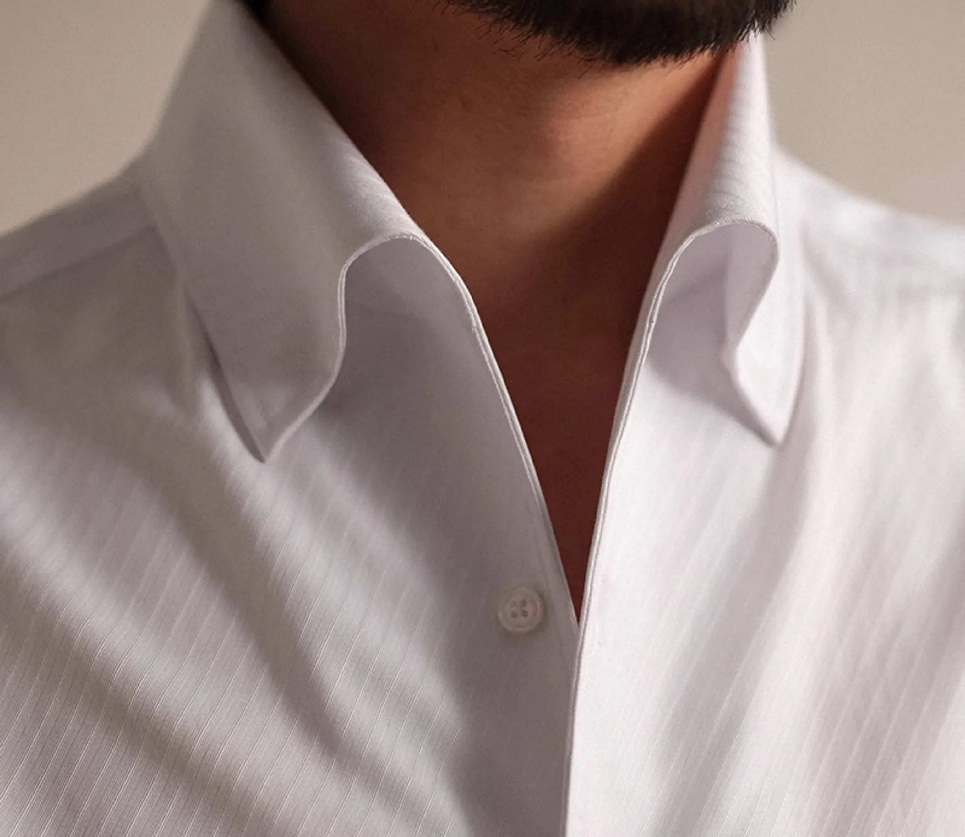 Italian One-Piece Collar White Shirt - Image 7