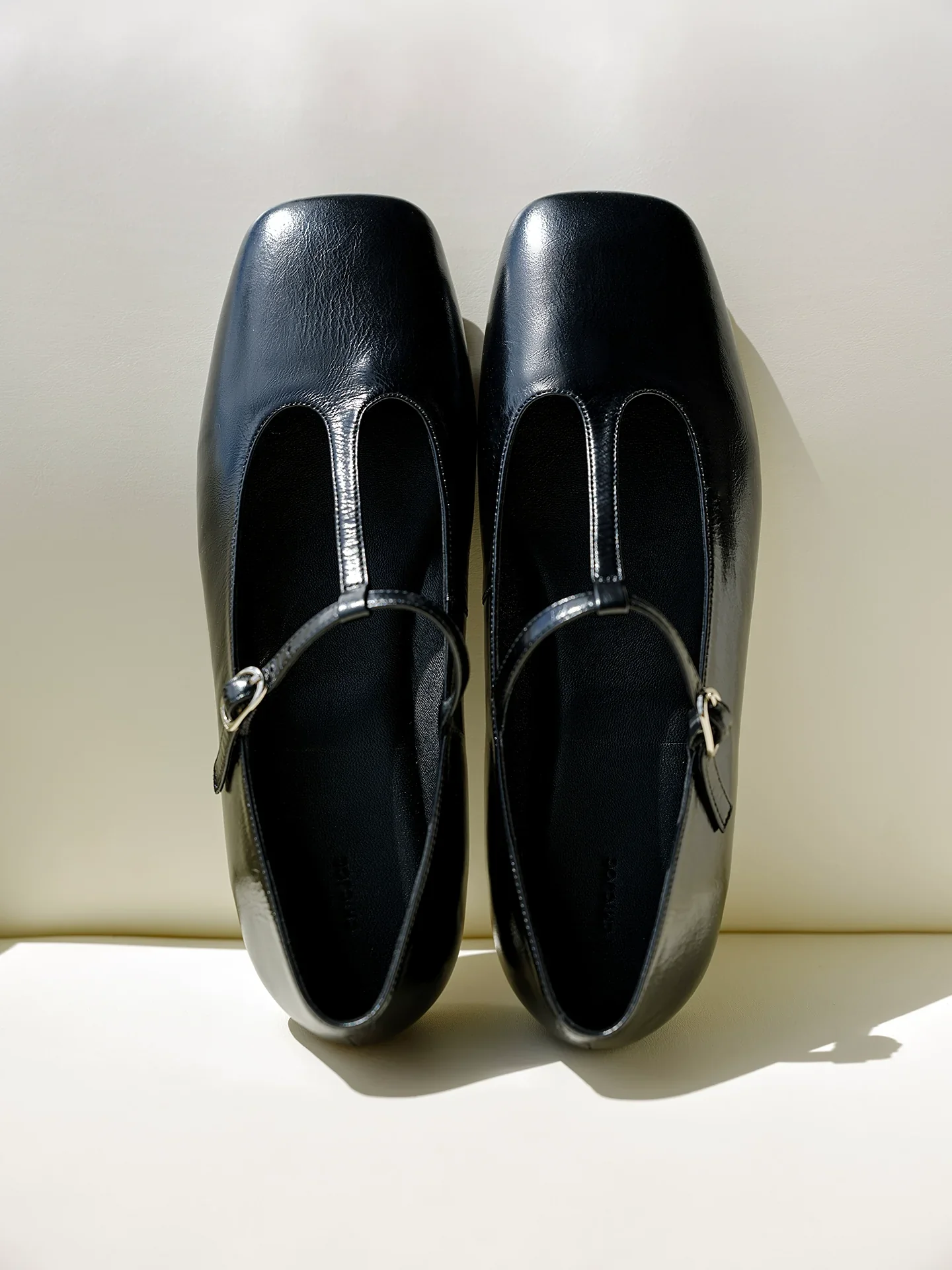 Italian Patent Leather T-Bar Mary Jane Flats