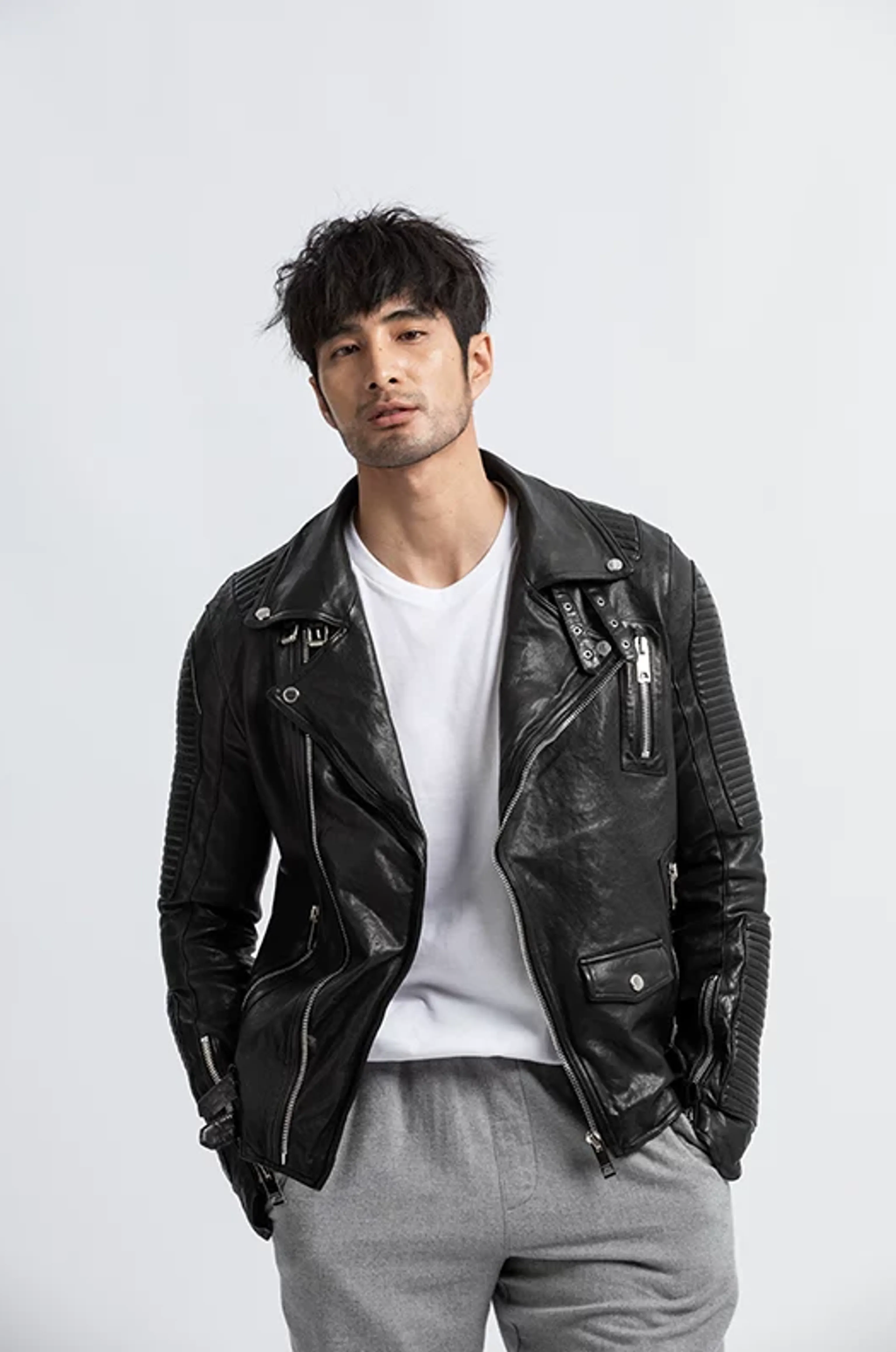 Italian Sheepskin Biker Jacket