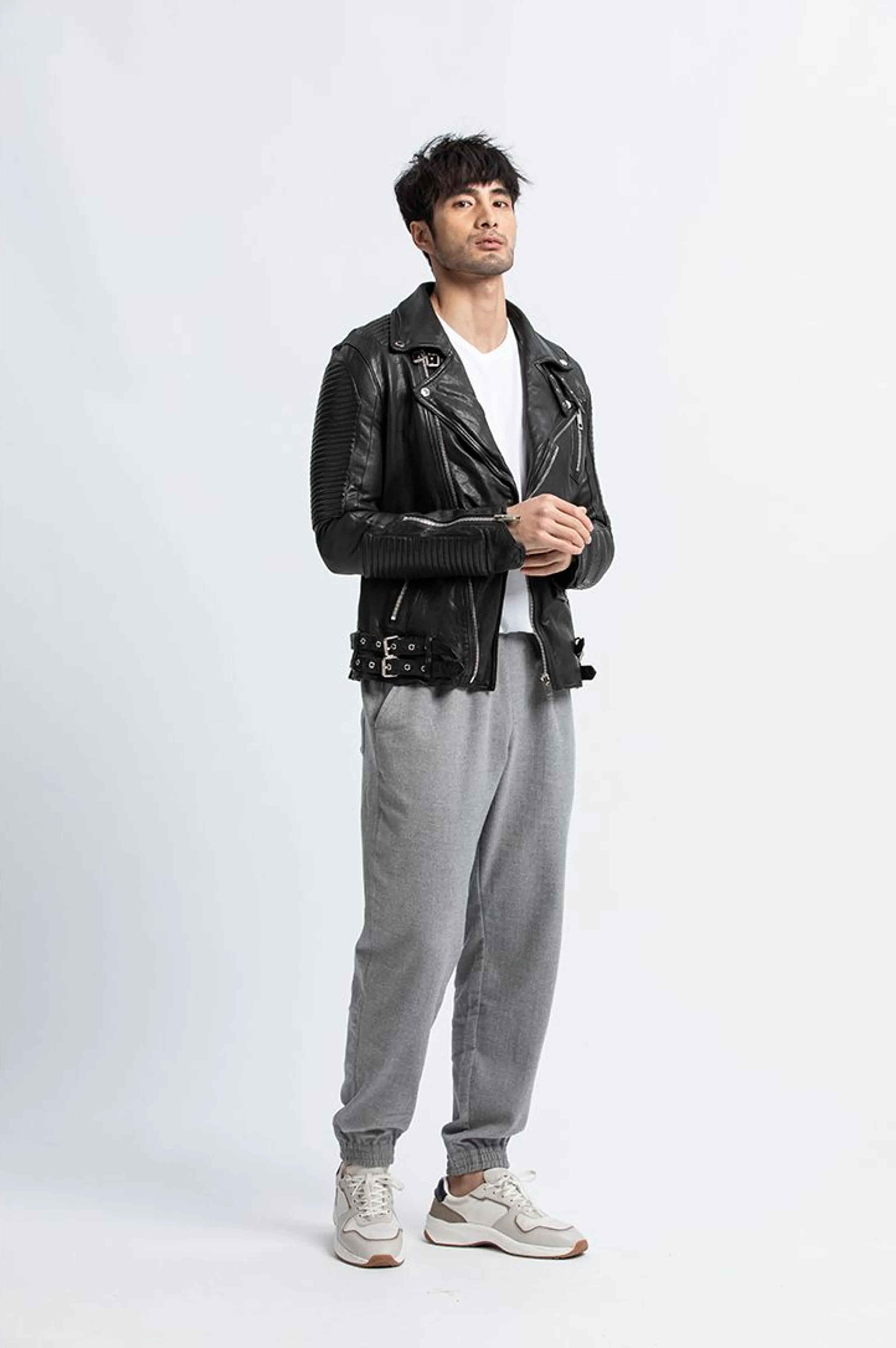 Italian Sheepskin Biker Jacket - Image 5
