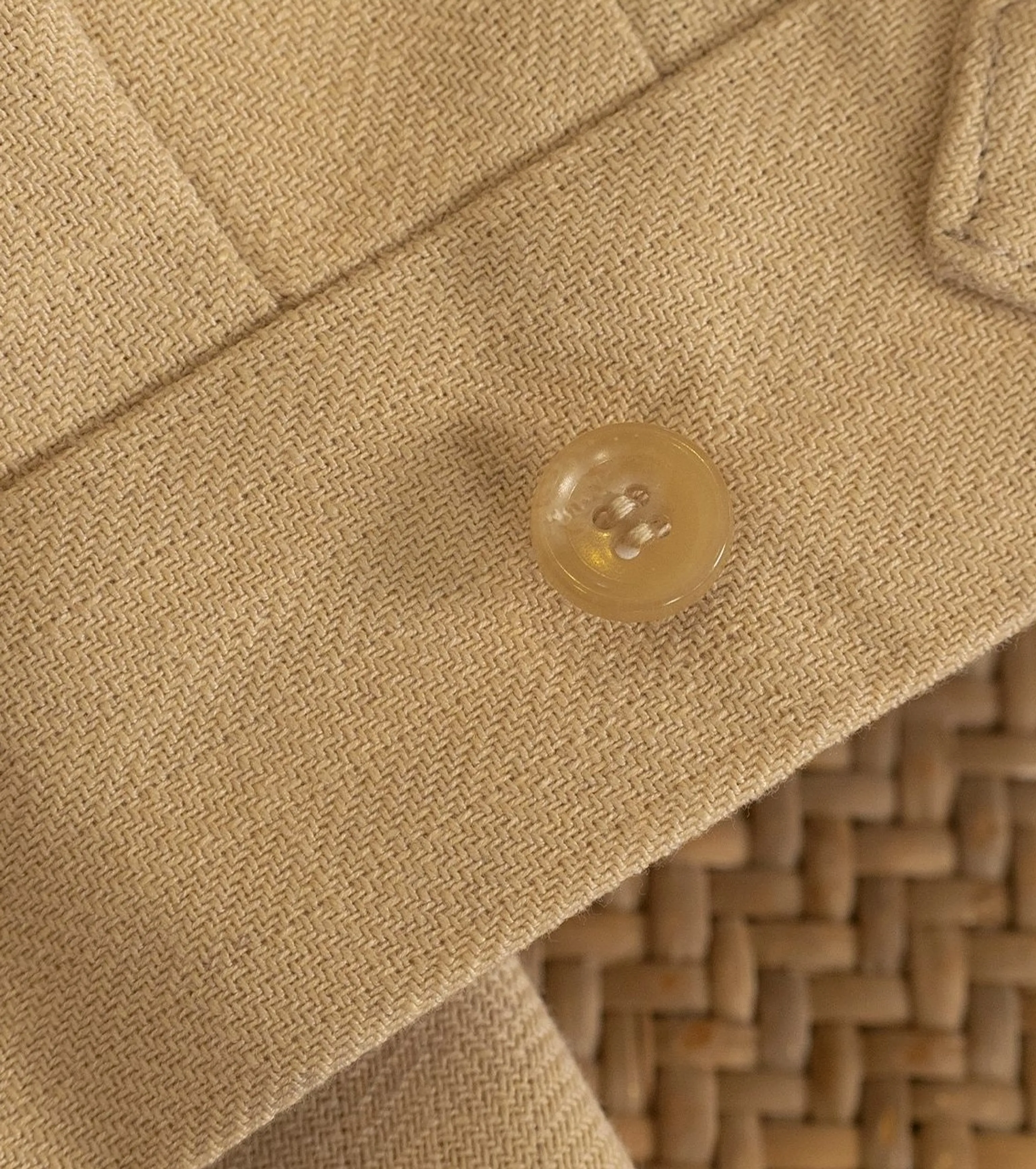 Italian Single-Pleat Herringbone Trousers - Image 4