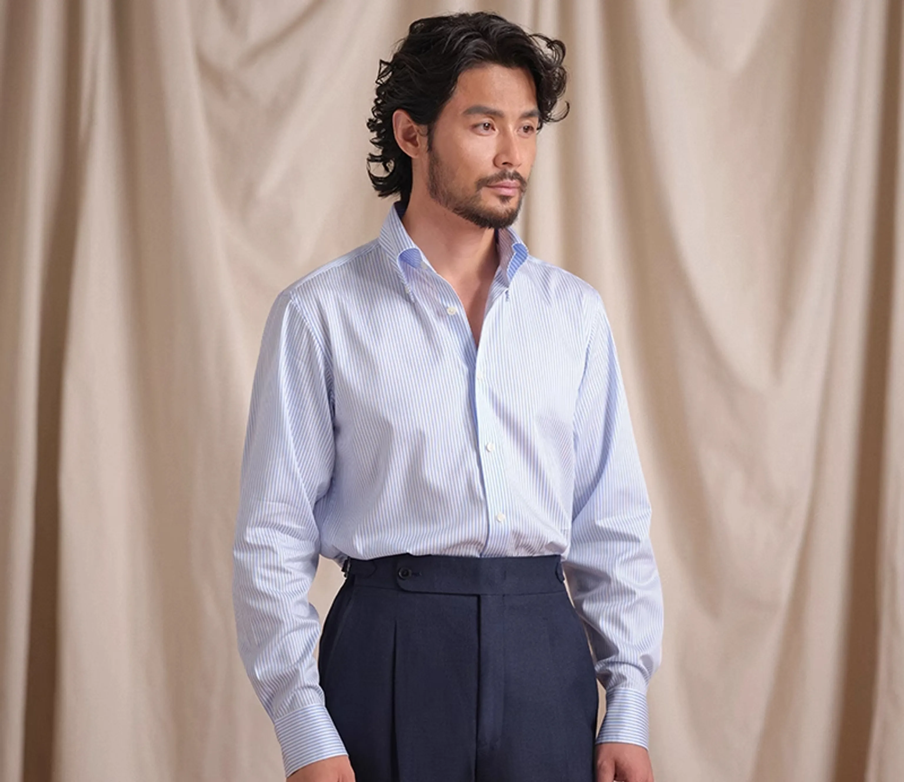 Italian Striped Dress Shirt - Image 2