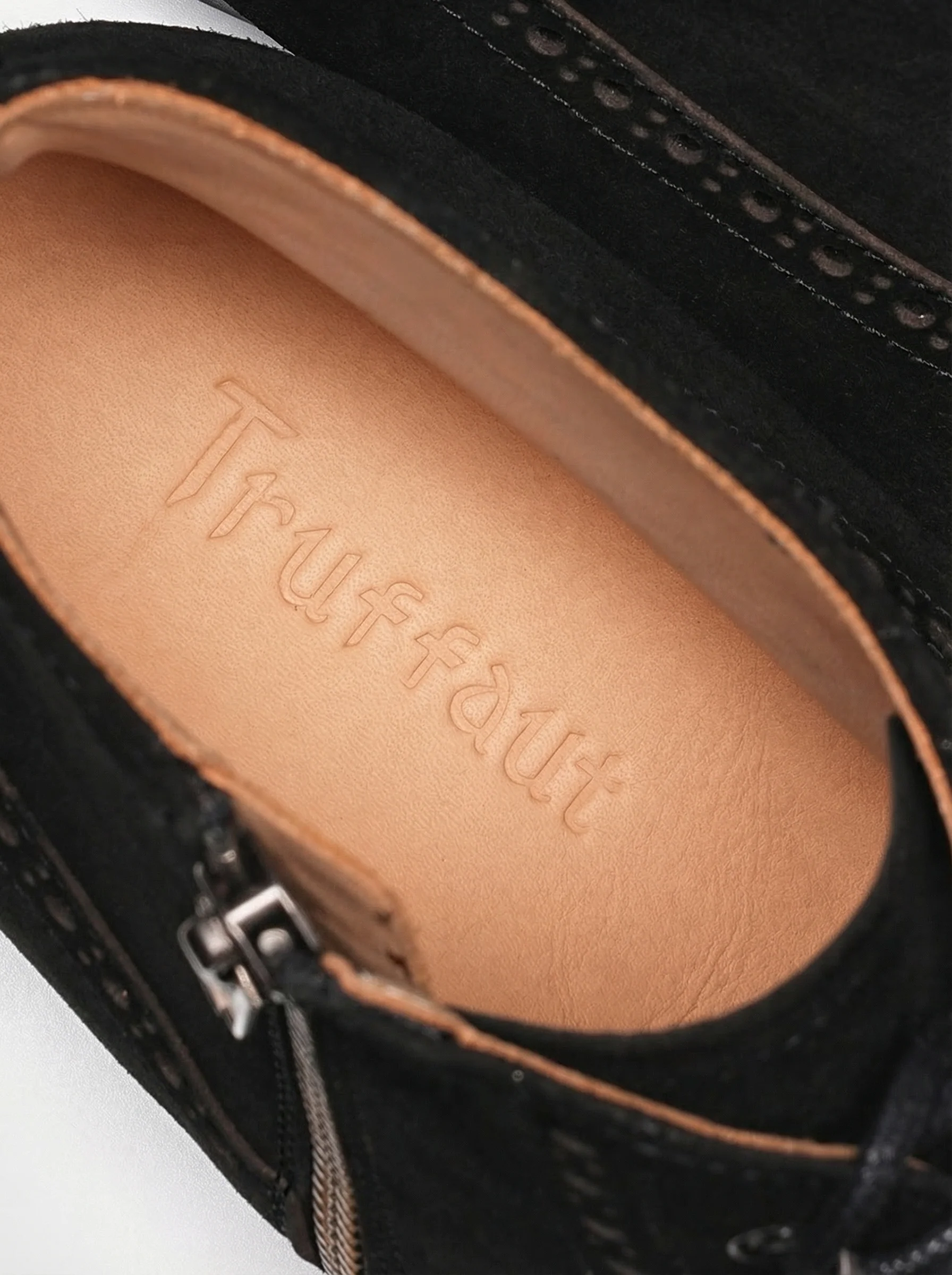 Italian Suede Brogue Cap-Toe Ankle Boot - Image 6
