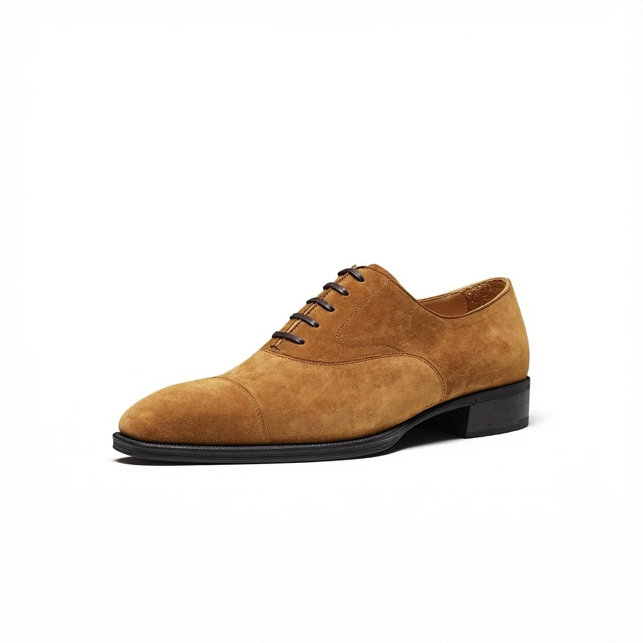 Italian Suede Cap-Toe Oxford