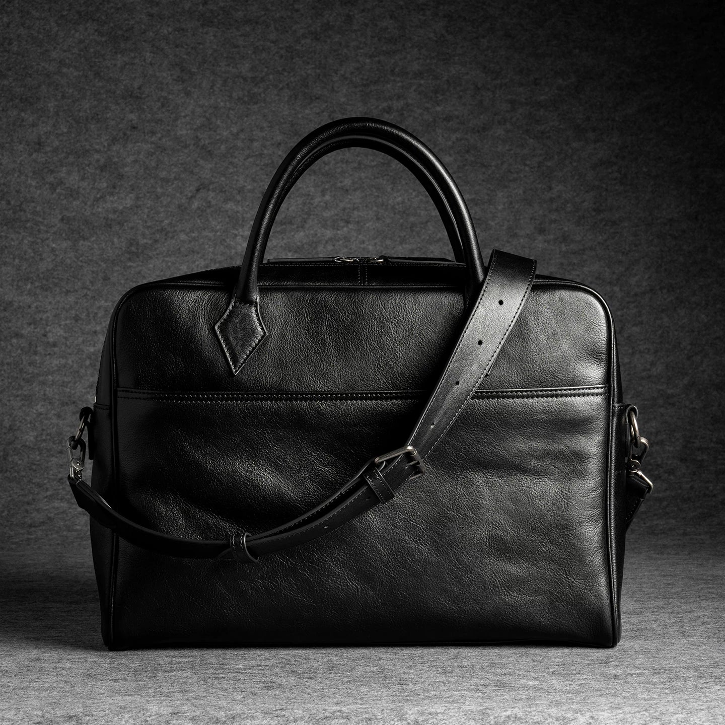 Italian Suede Carryall Briefcase - Image 7
