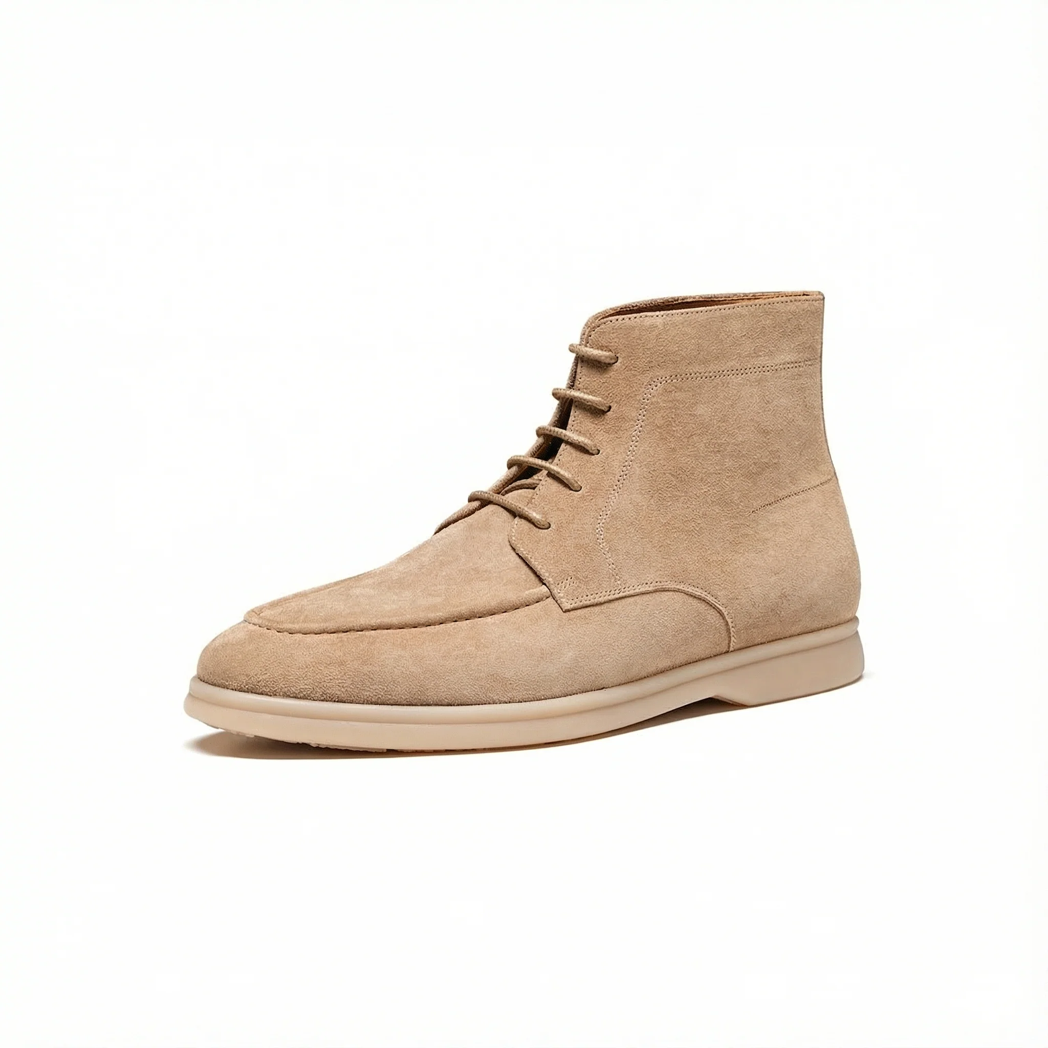 Italian Suede Moc-Toe Chukka Boots