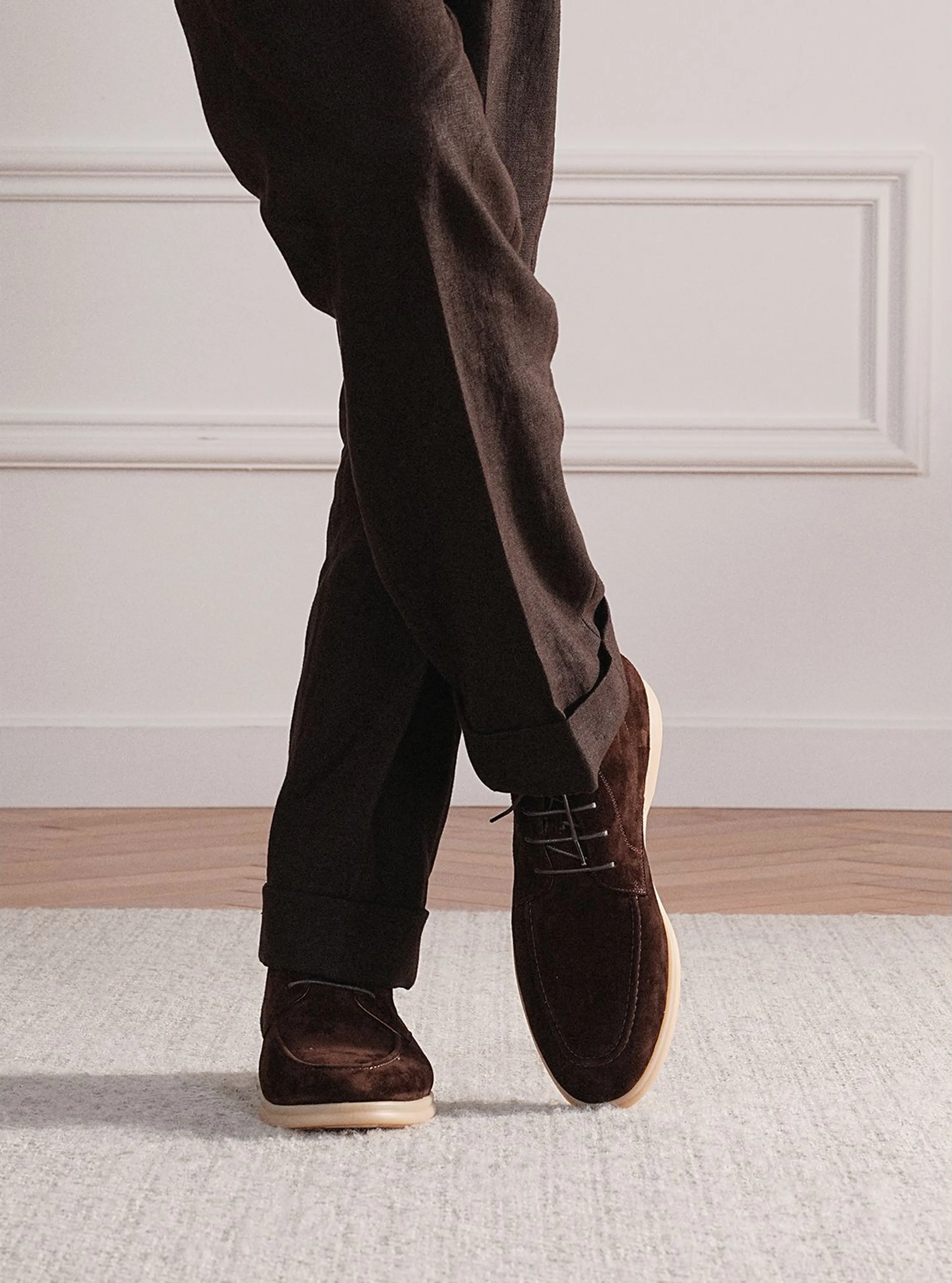 Italian Suede Moc-Toe Chukka Boots - Image 7