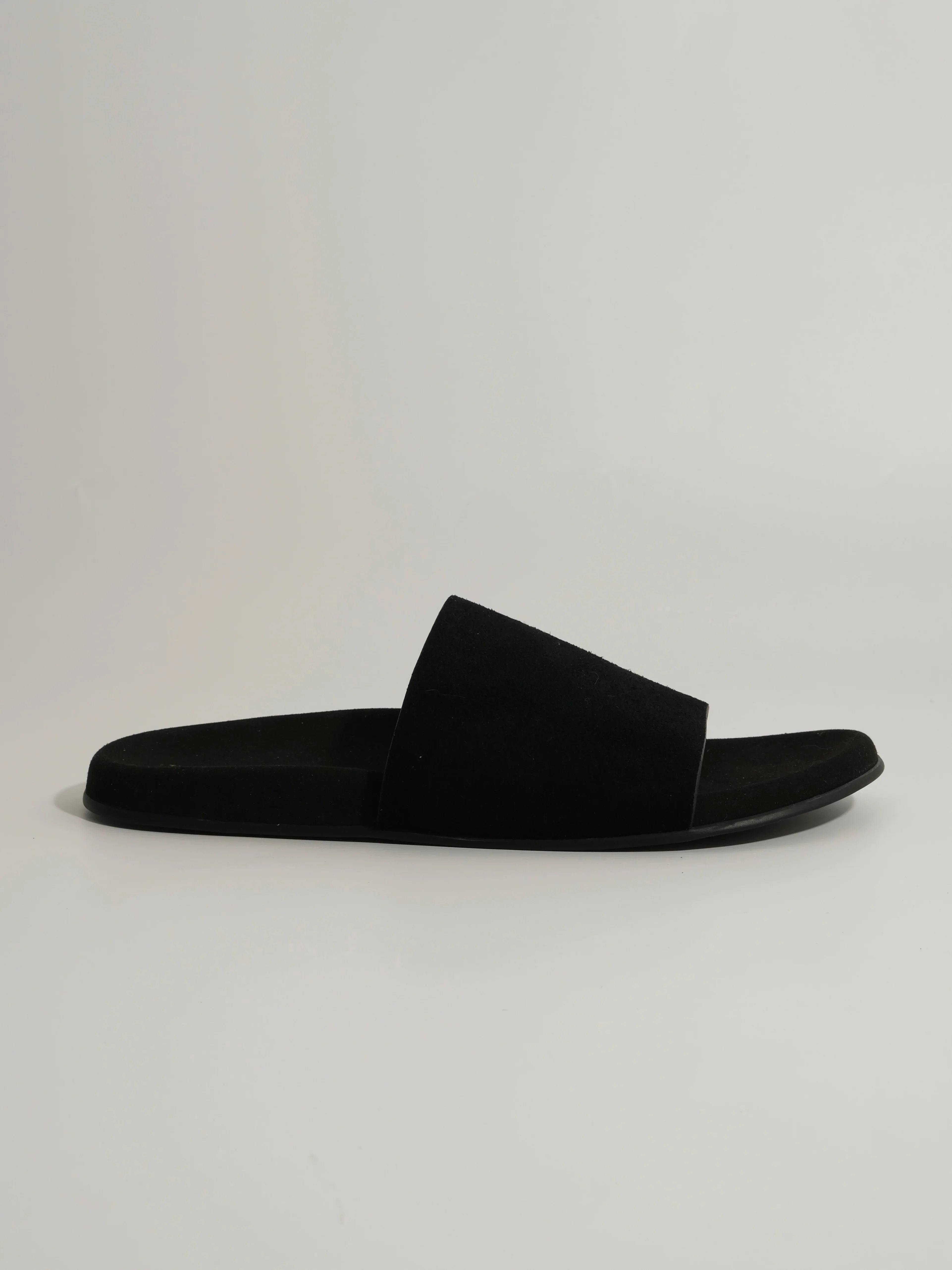 Italian Suede Wide-Strip Slide Sandals - Image 5