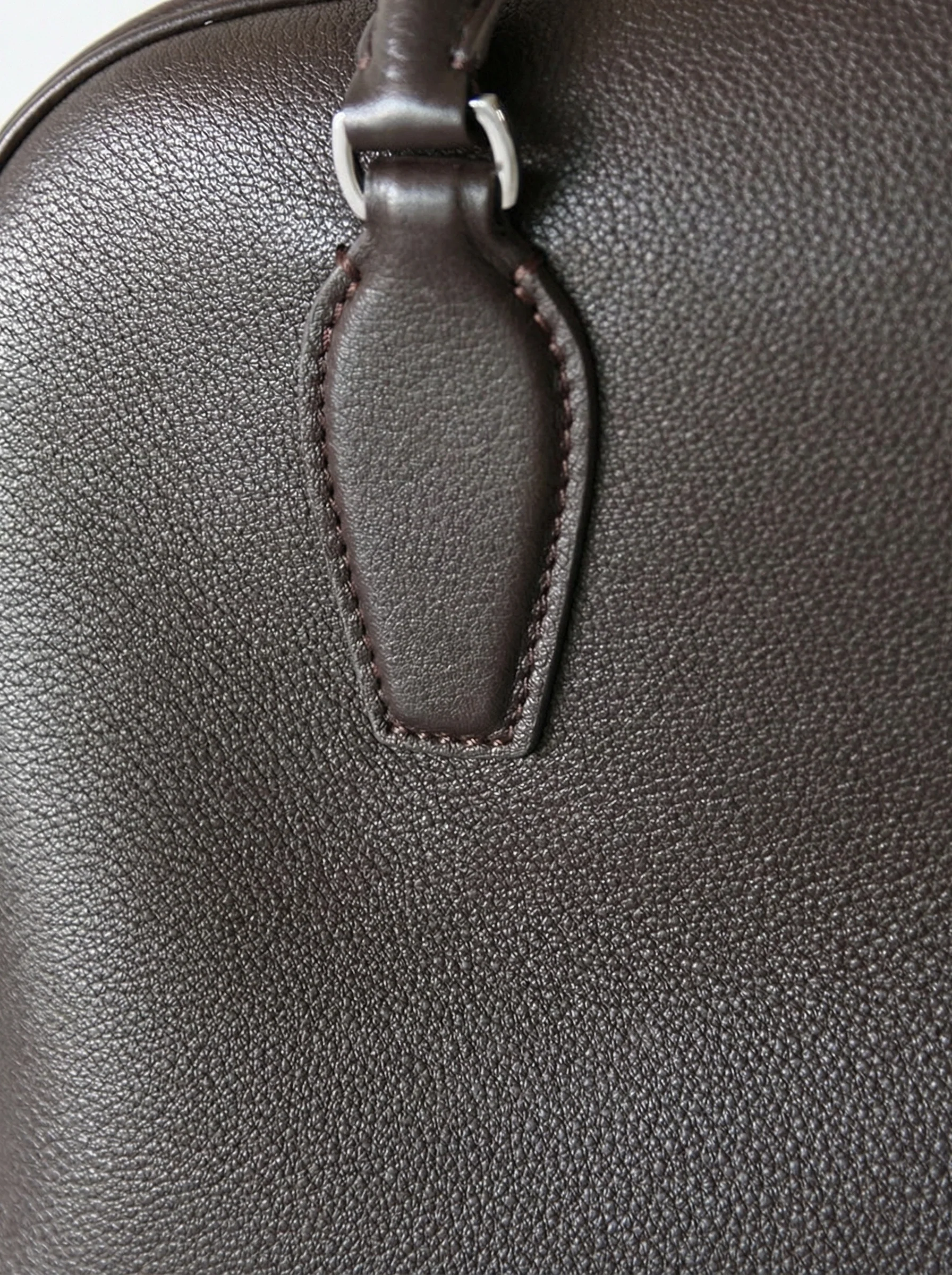 Italian Top-Grain Leather Boston Shoulder Bag - Image 4