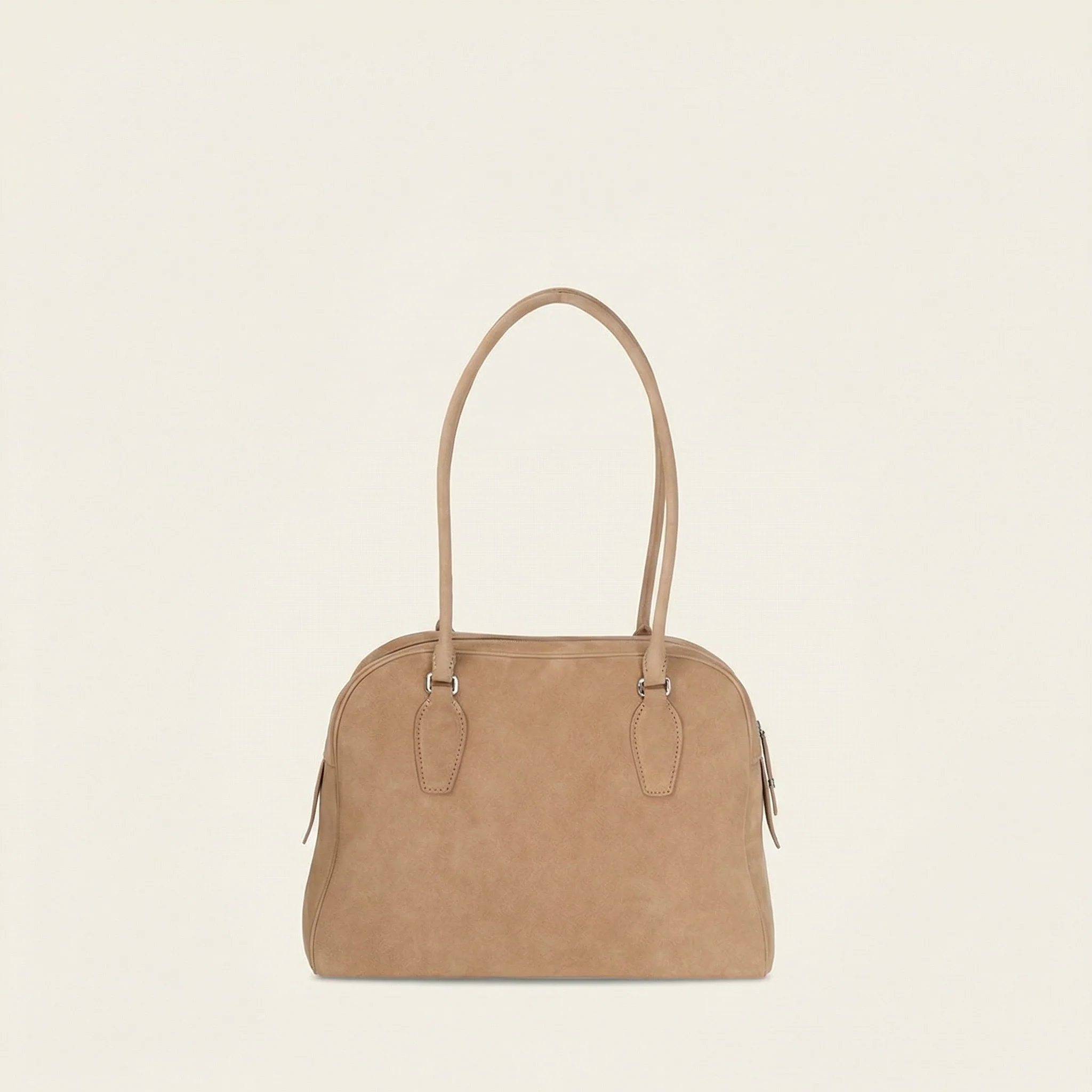 Italian Top-Grain Leather Boston Shoulder Bag - Image 8