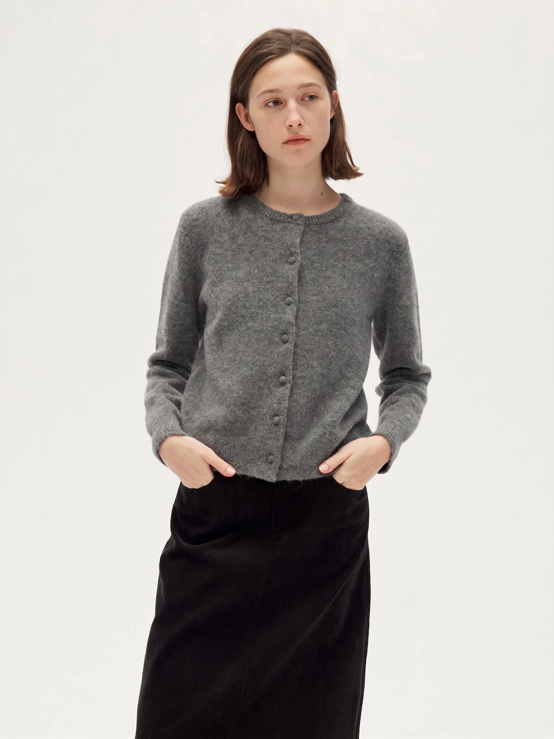 Ivory Button Cardigan - Image 2