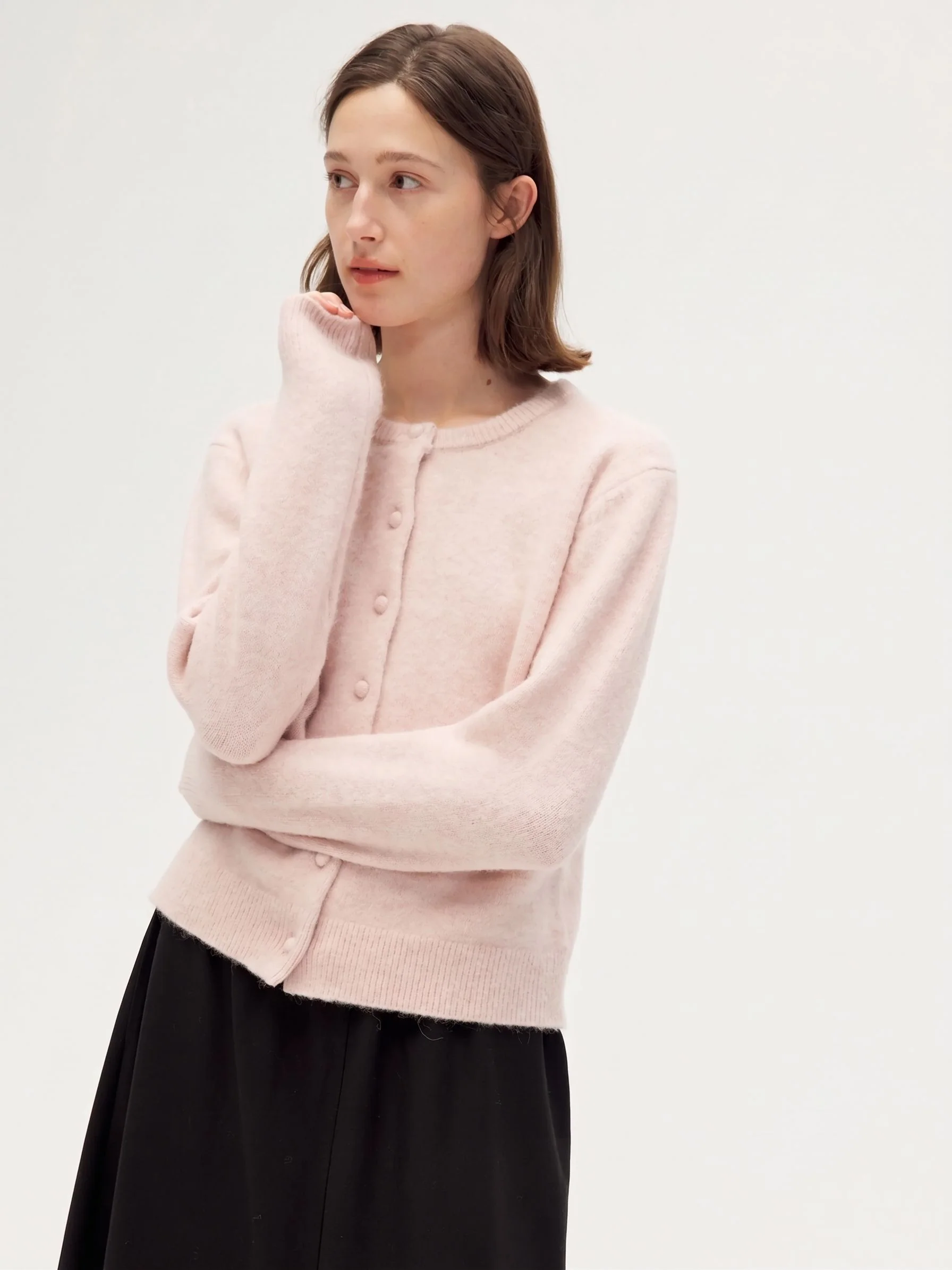 Ivory Button Cardigan - Image 3