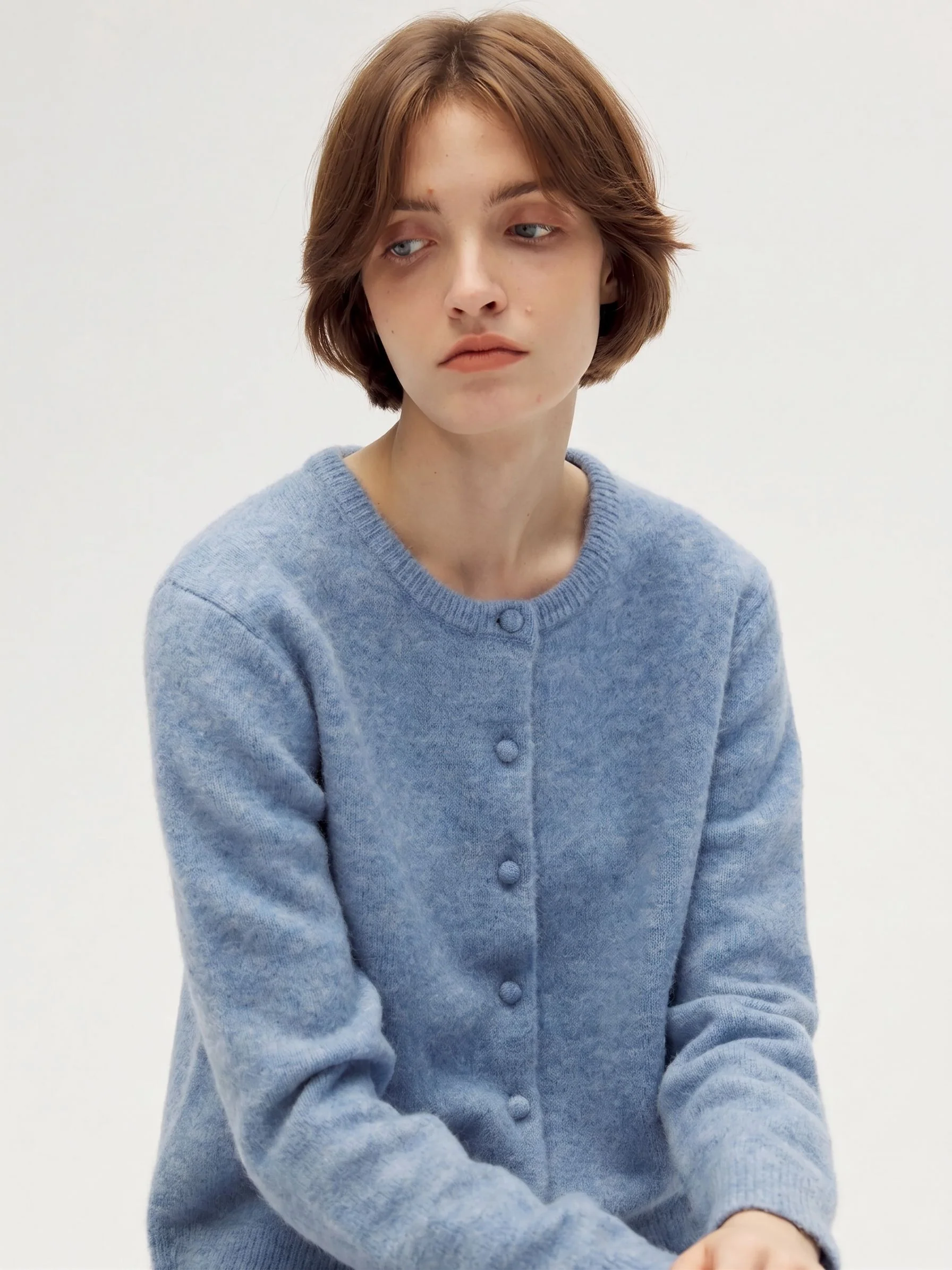 Ivory Button Cardigan - Image 5