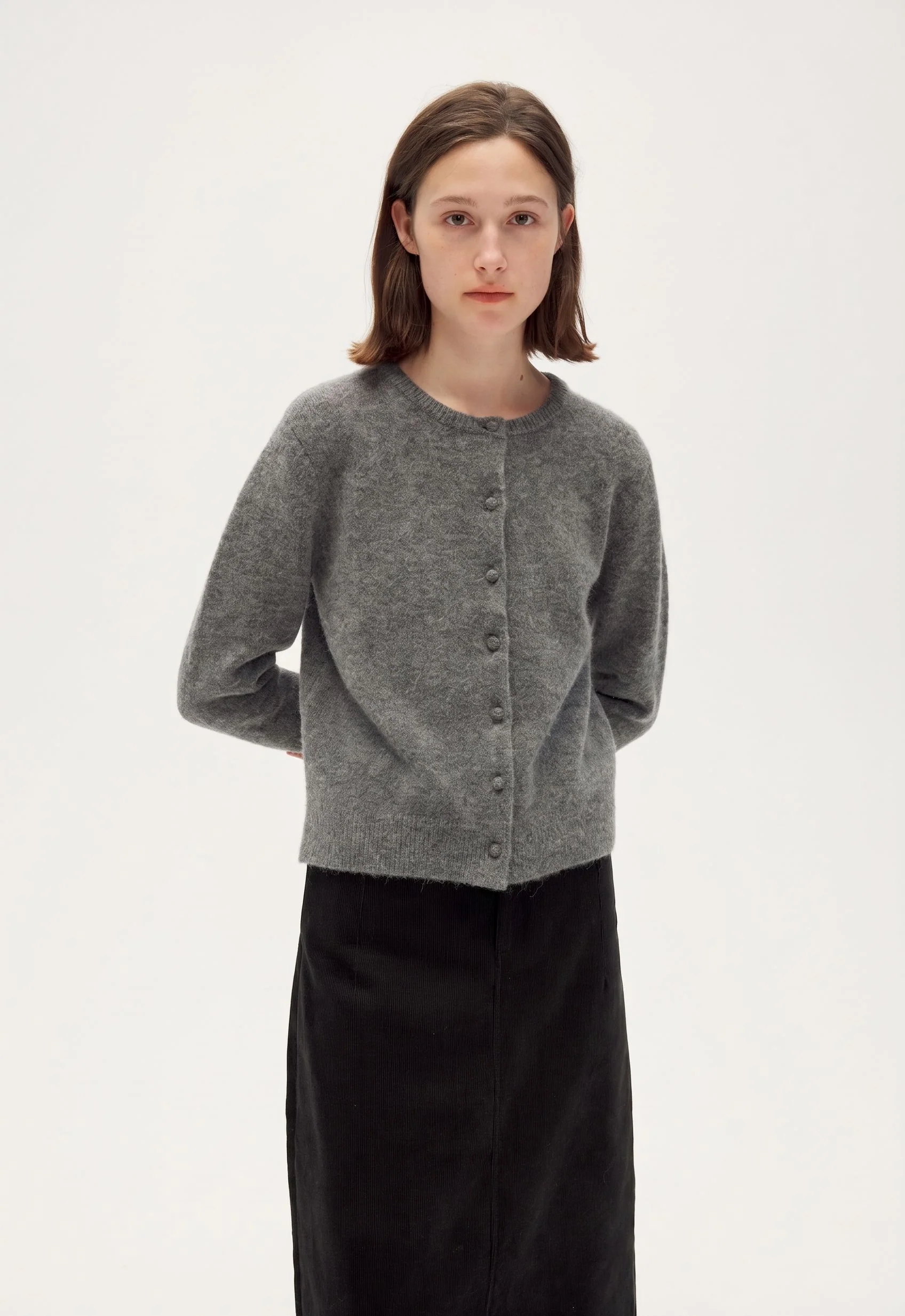Ivory Button Cardigan - Image 7