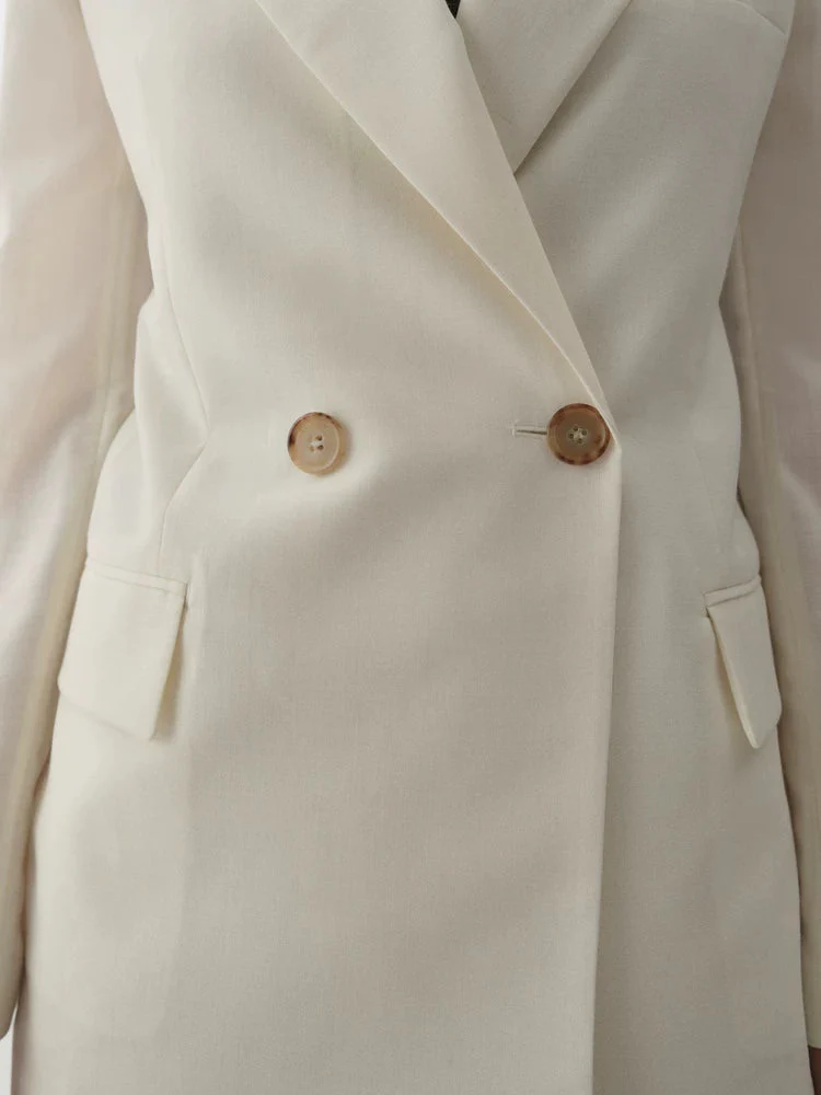 Ivory Double Blazer - Image 3
