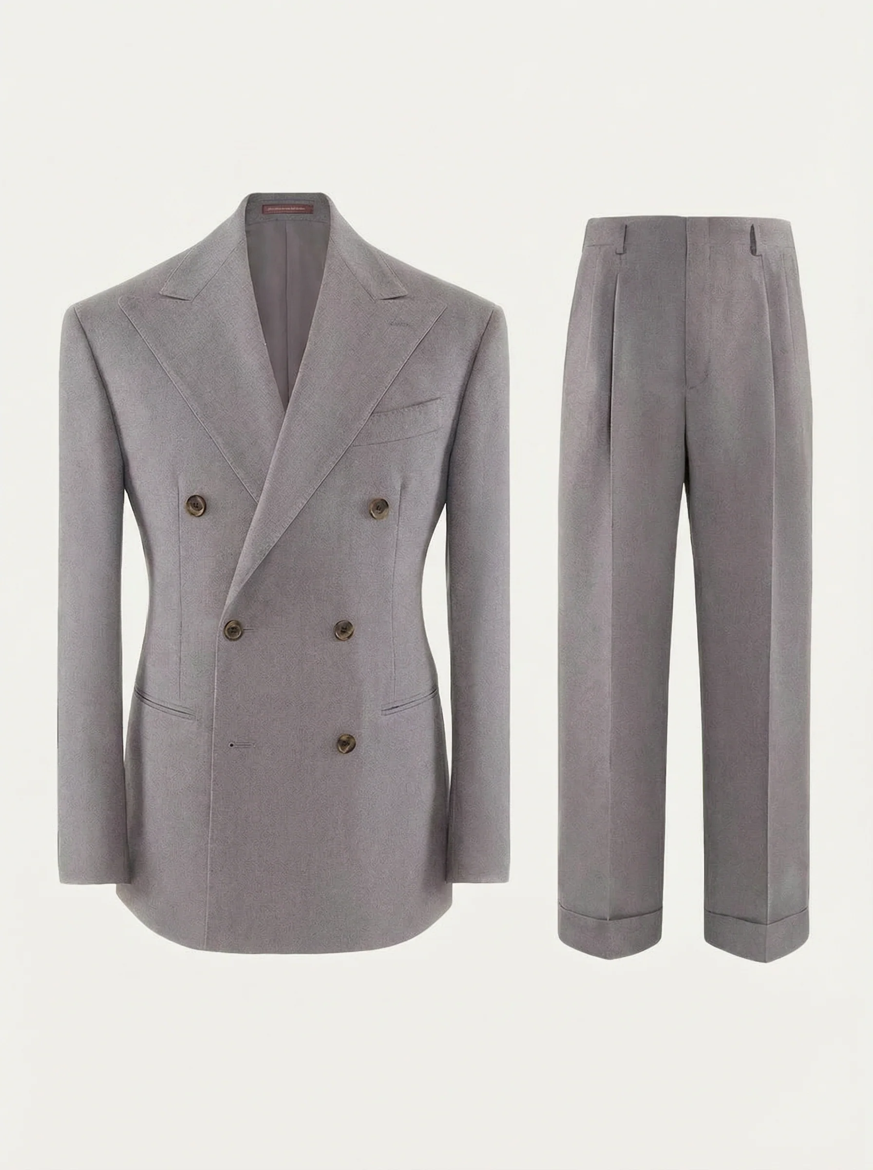 Ivory Double-Breasted Suit - Image 10