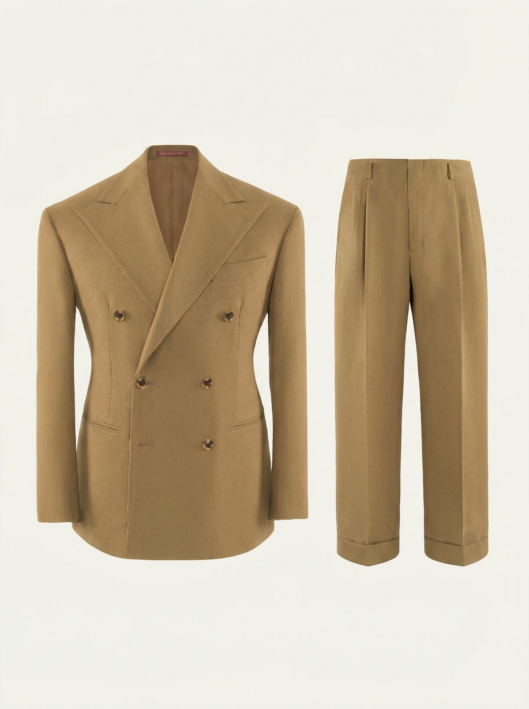 Ivory Double-Breasted Suit - Image 12