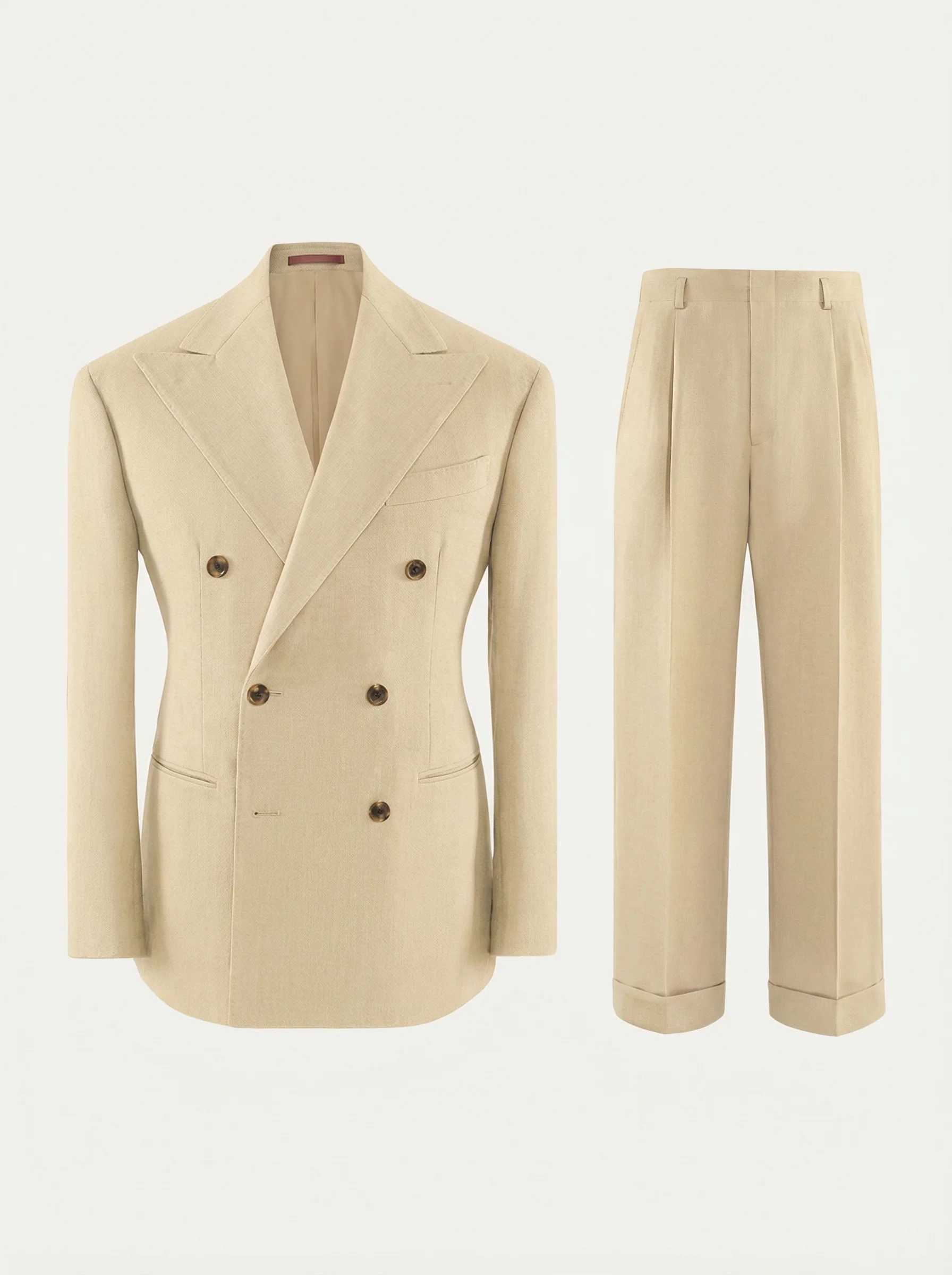 Ivory Double-Breasted Suit - Image 20