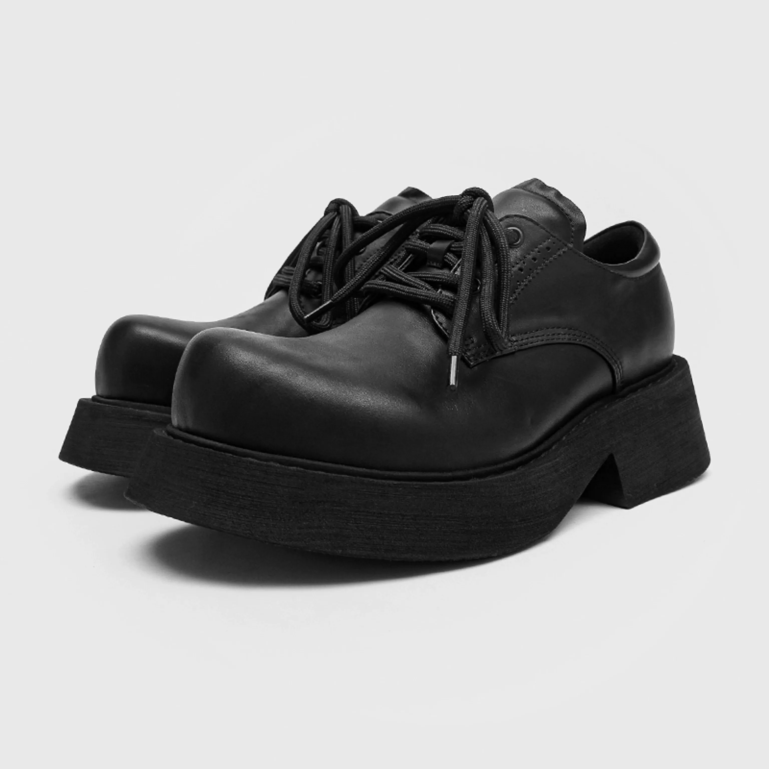 Ivory Platform Derby Shoes - Image 4