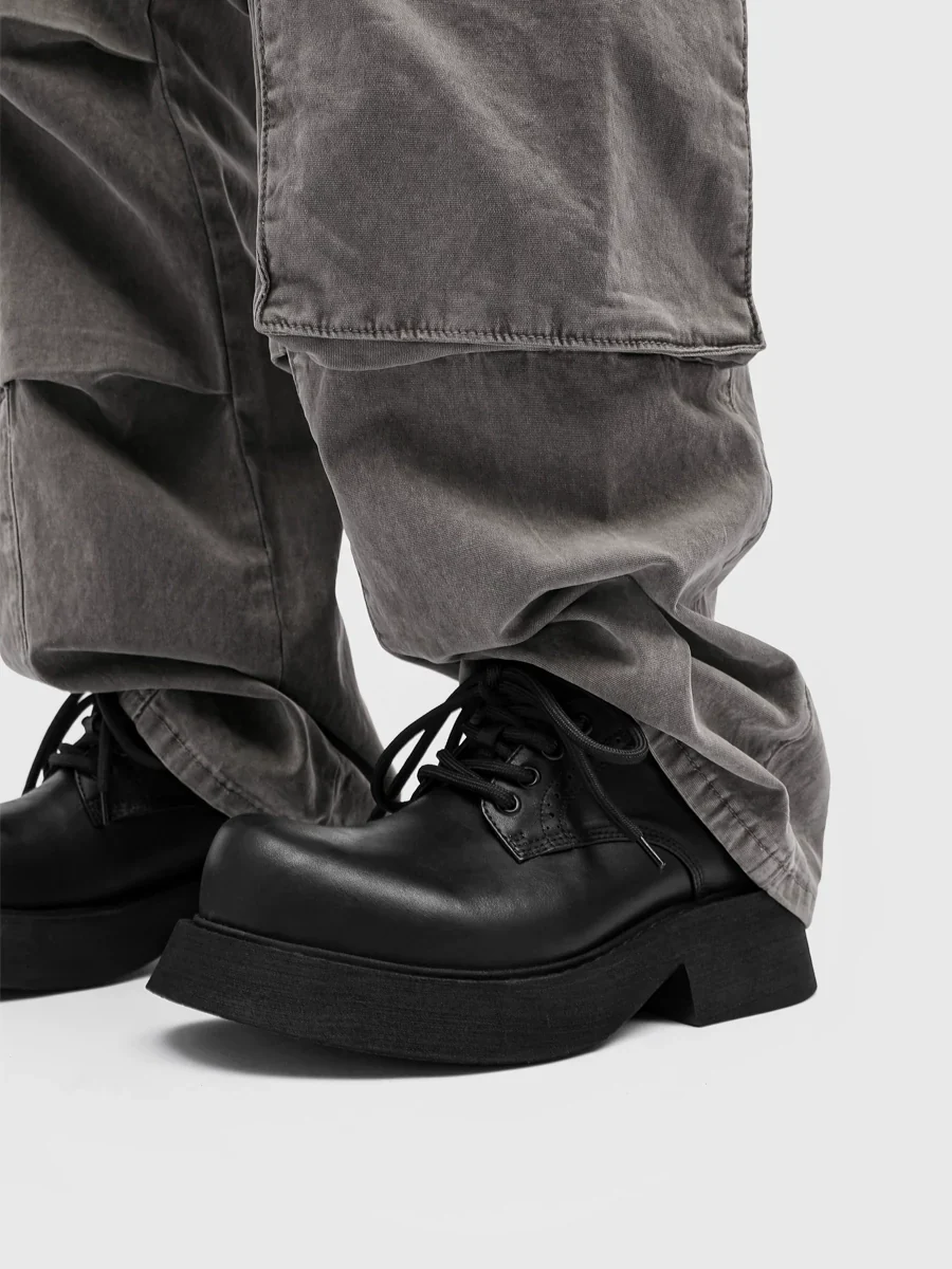 Ivory Platform Derby Shoes - Image 6