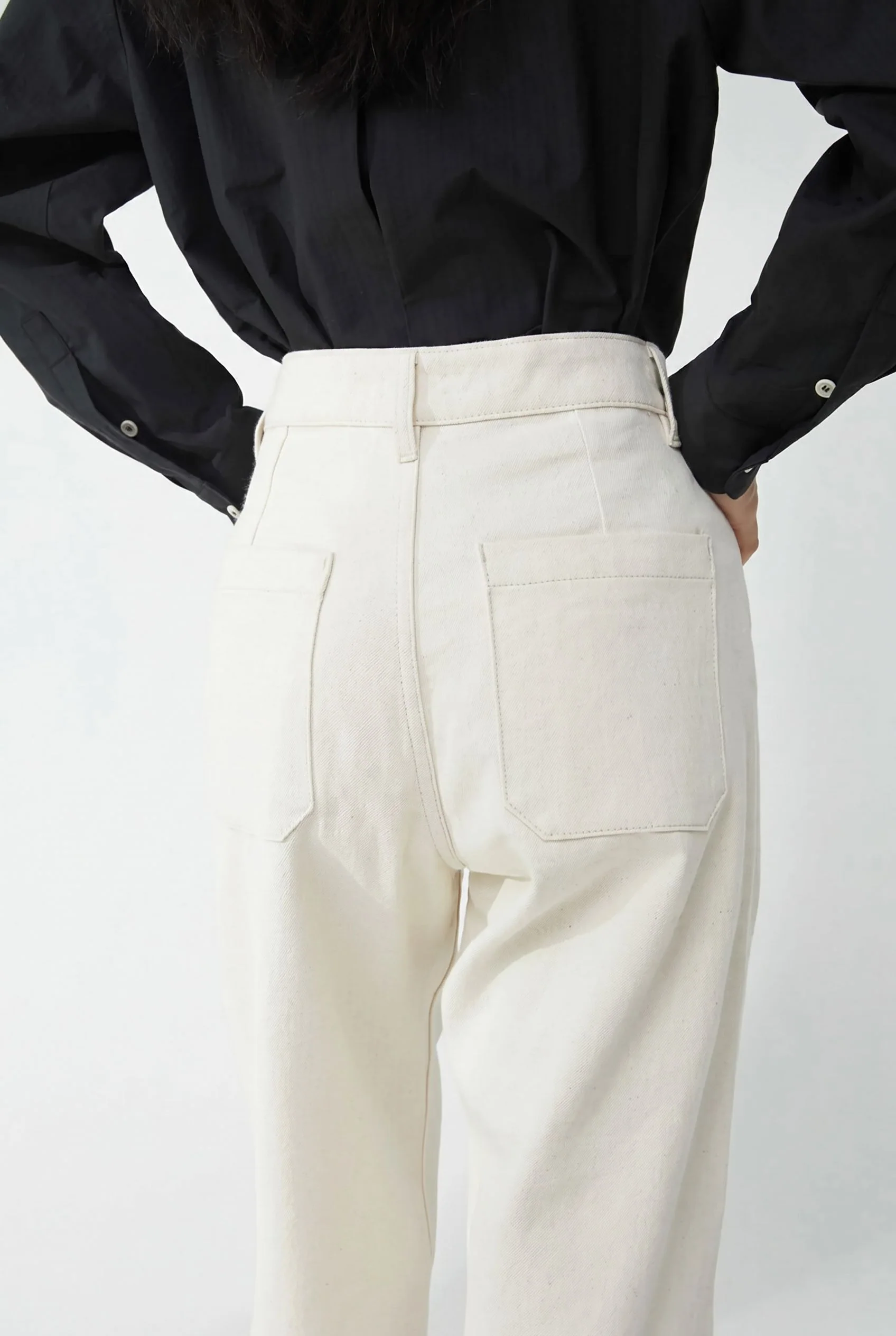Ivory Wide-Leg Pants - Image 4