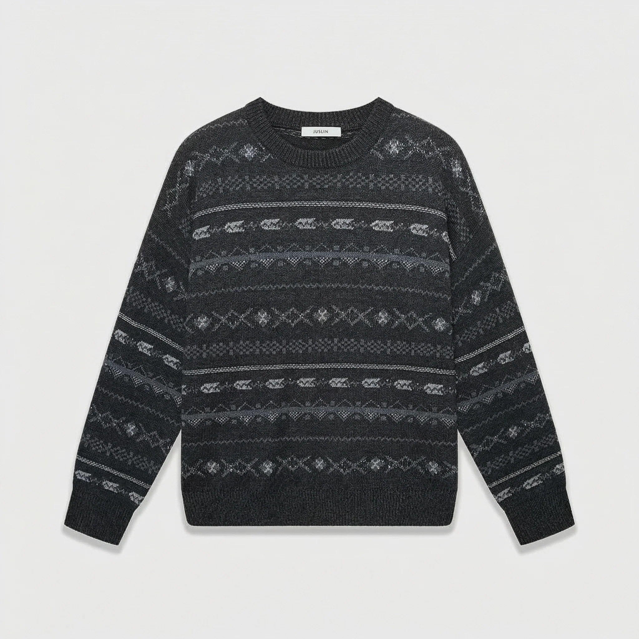 Jacquard Crewneck Sweater - Image 6