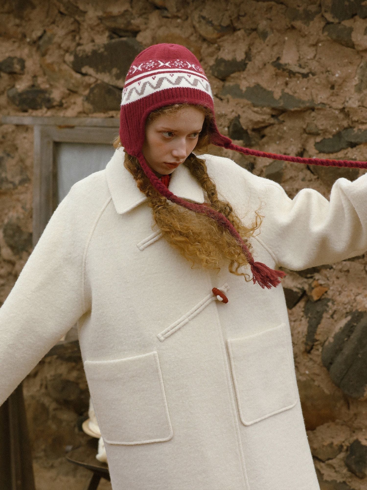Jacquard Earflap Beanie - Image 3