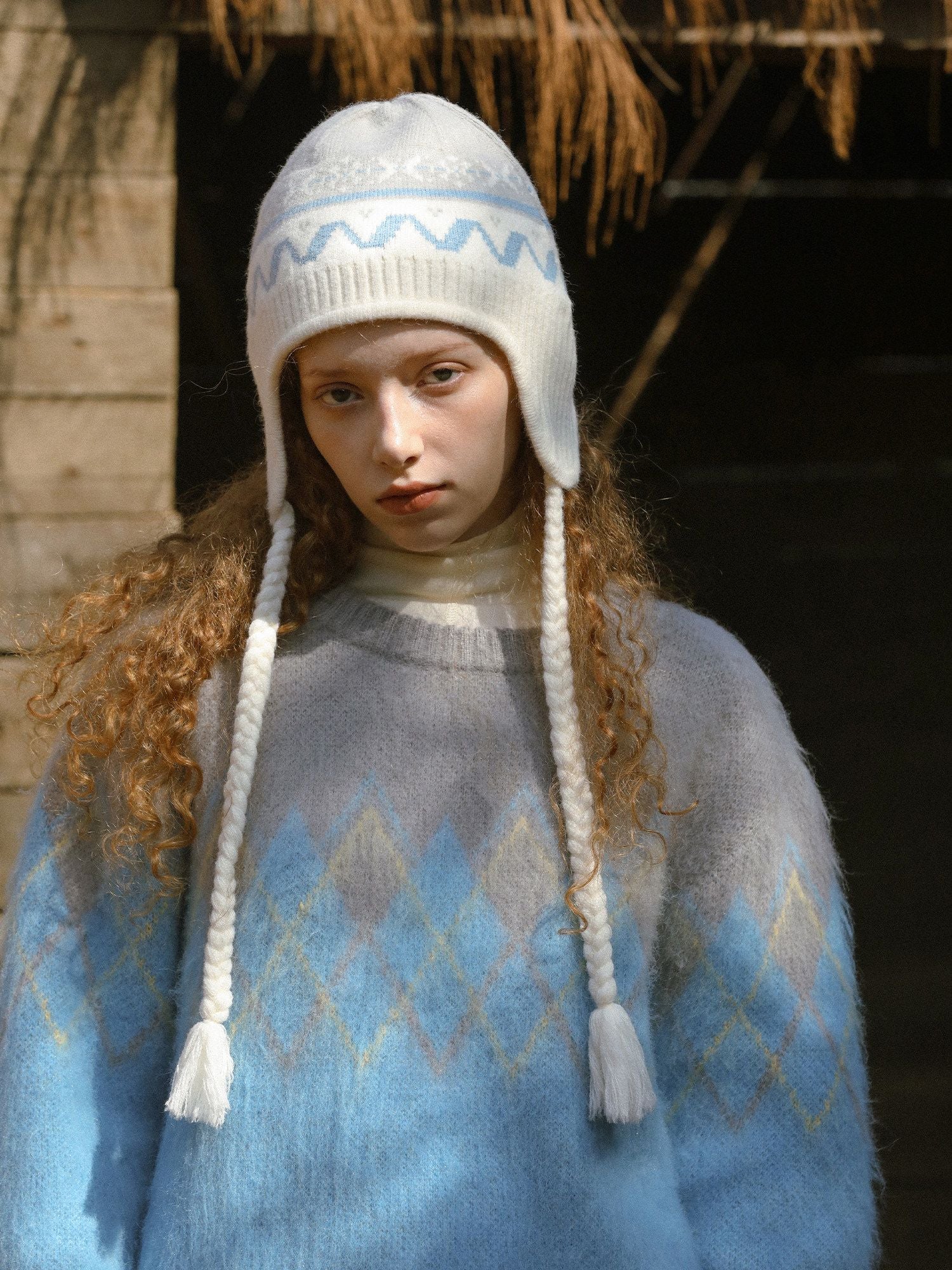Jacquard Earflap Beanie - Image 4