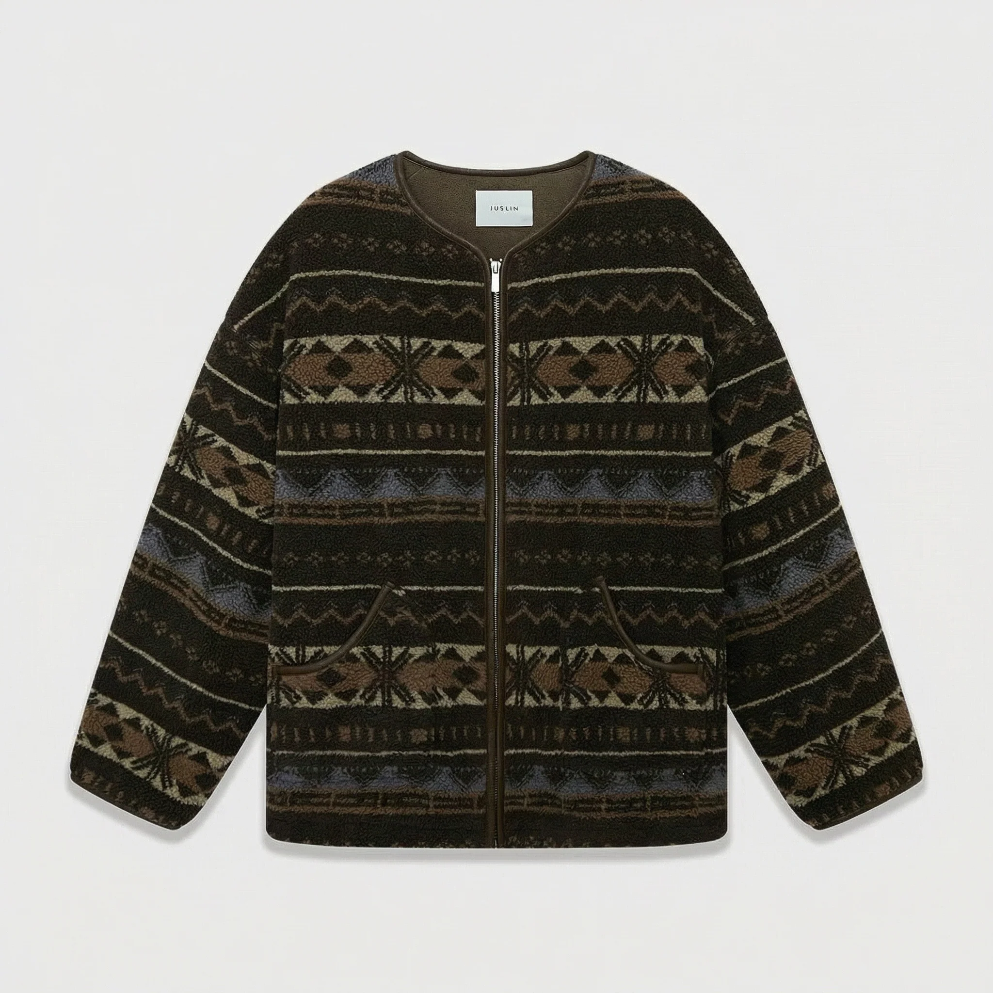 Jacquard Fleece Jacket - Image 6