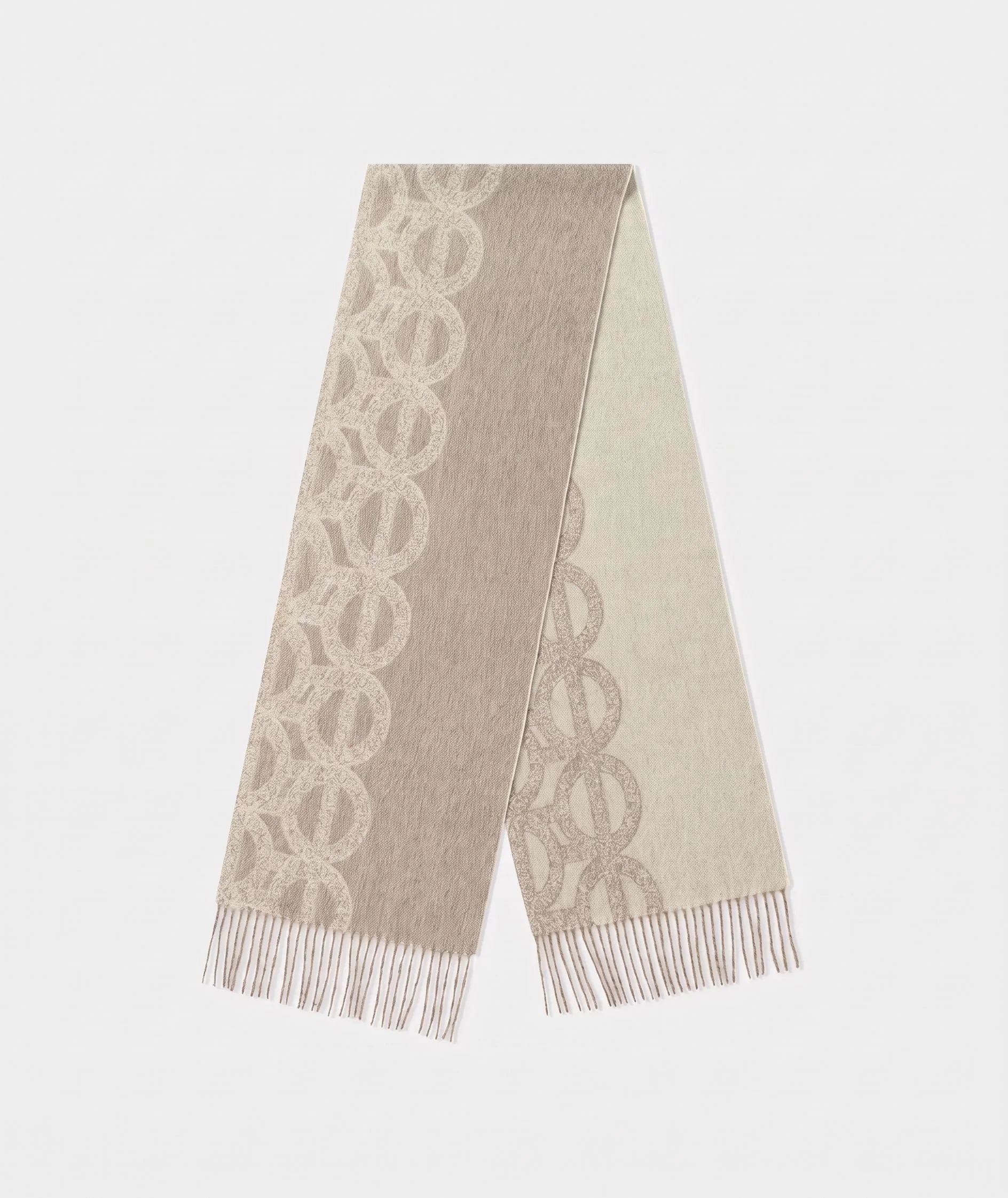 Jacquard Fringe Scarf - Image 10