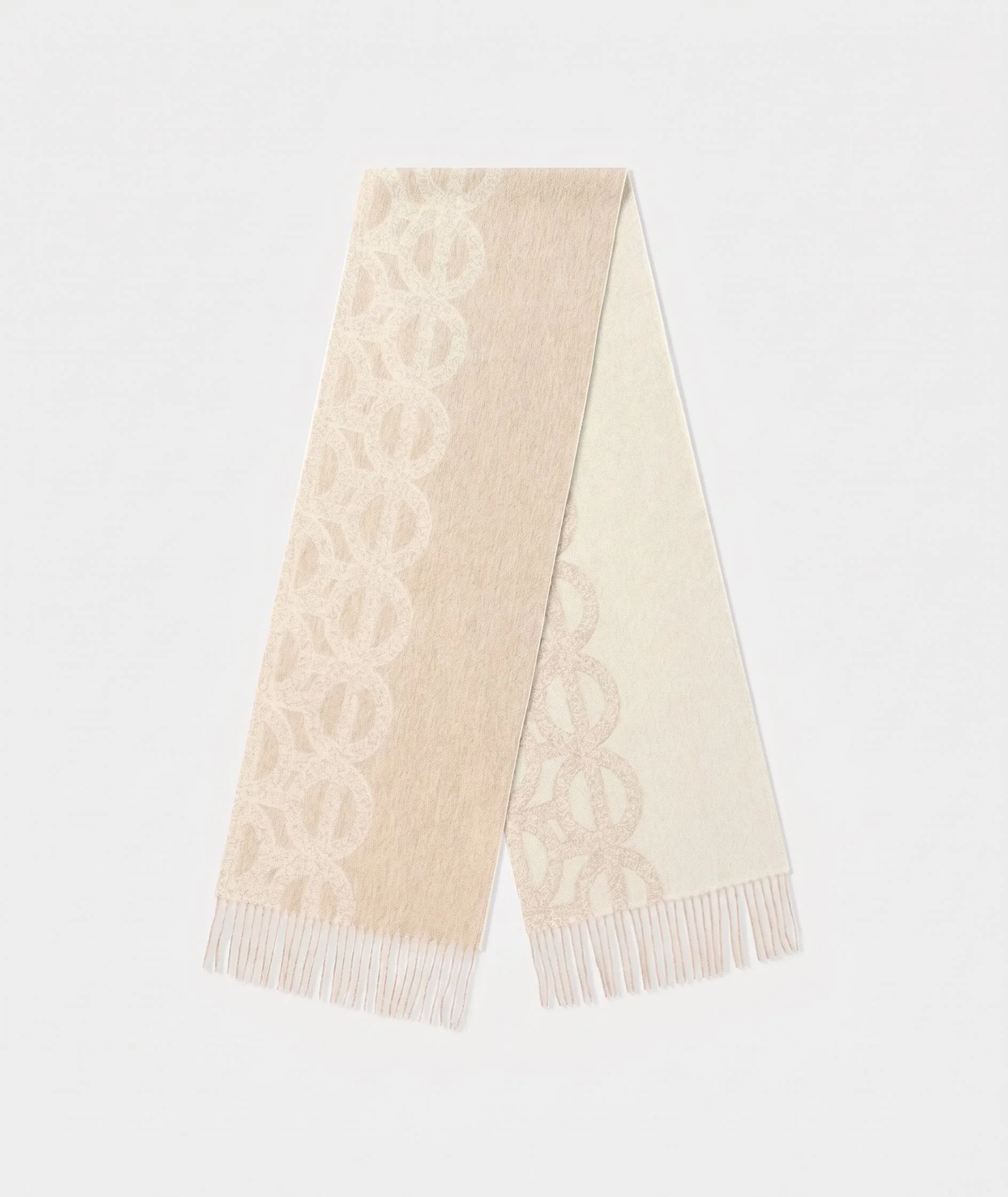 Jacquard Fringe Scarf - Image 11