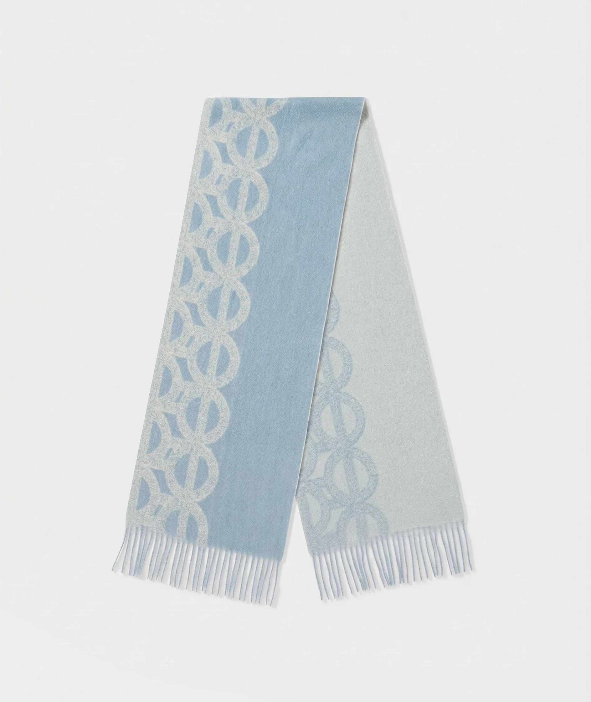 Jacquard Fringe Scarf - Image 12