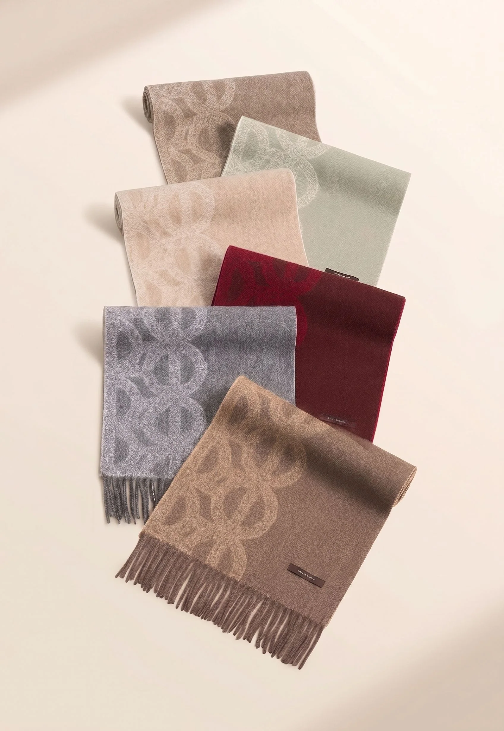 Jacquard Fringe Scarf - Image 4