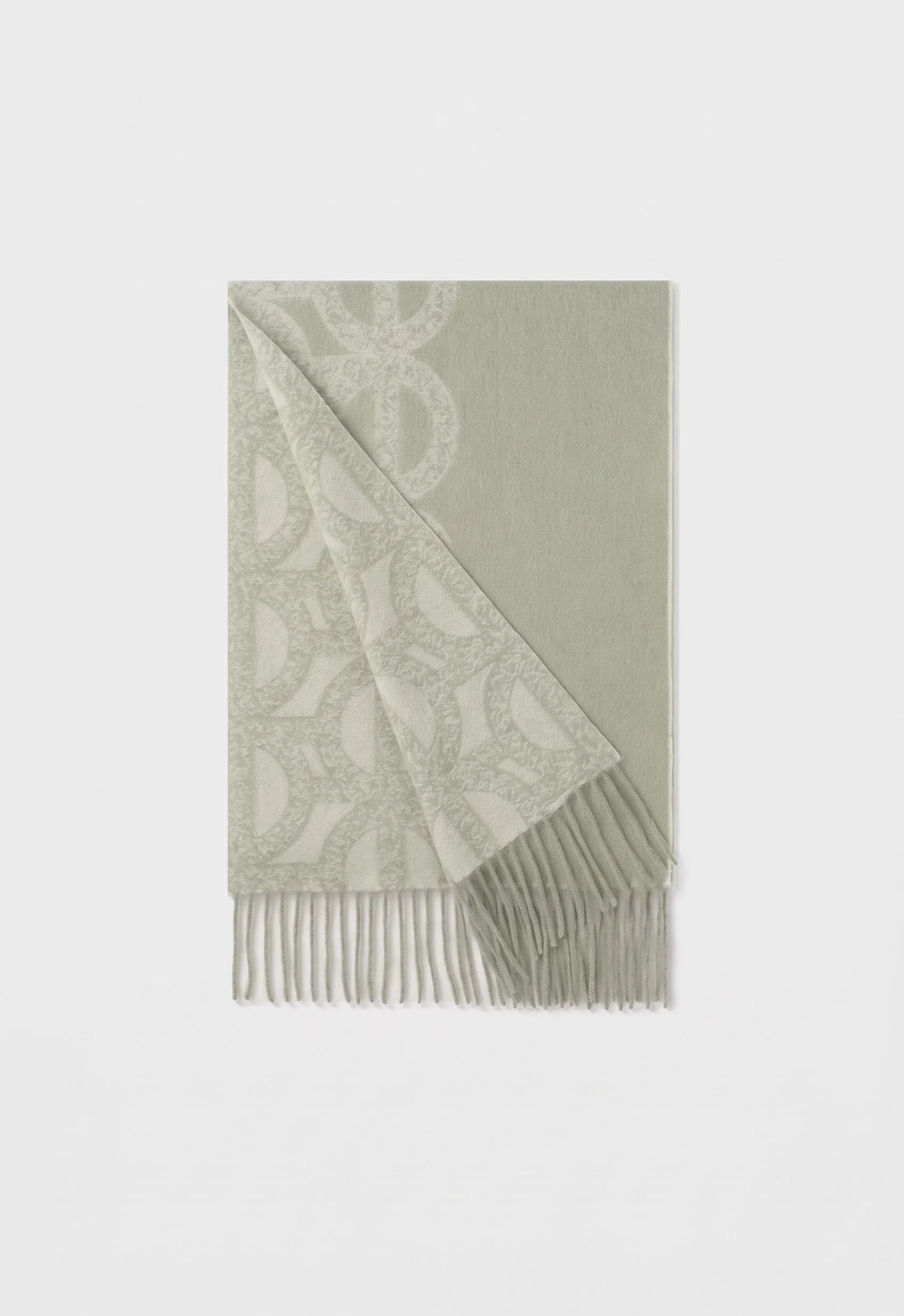 Jacquard Fringe Scarf - Image 5
