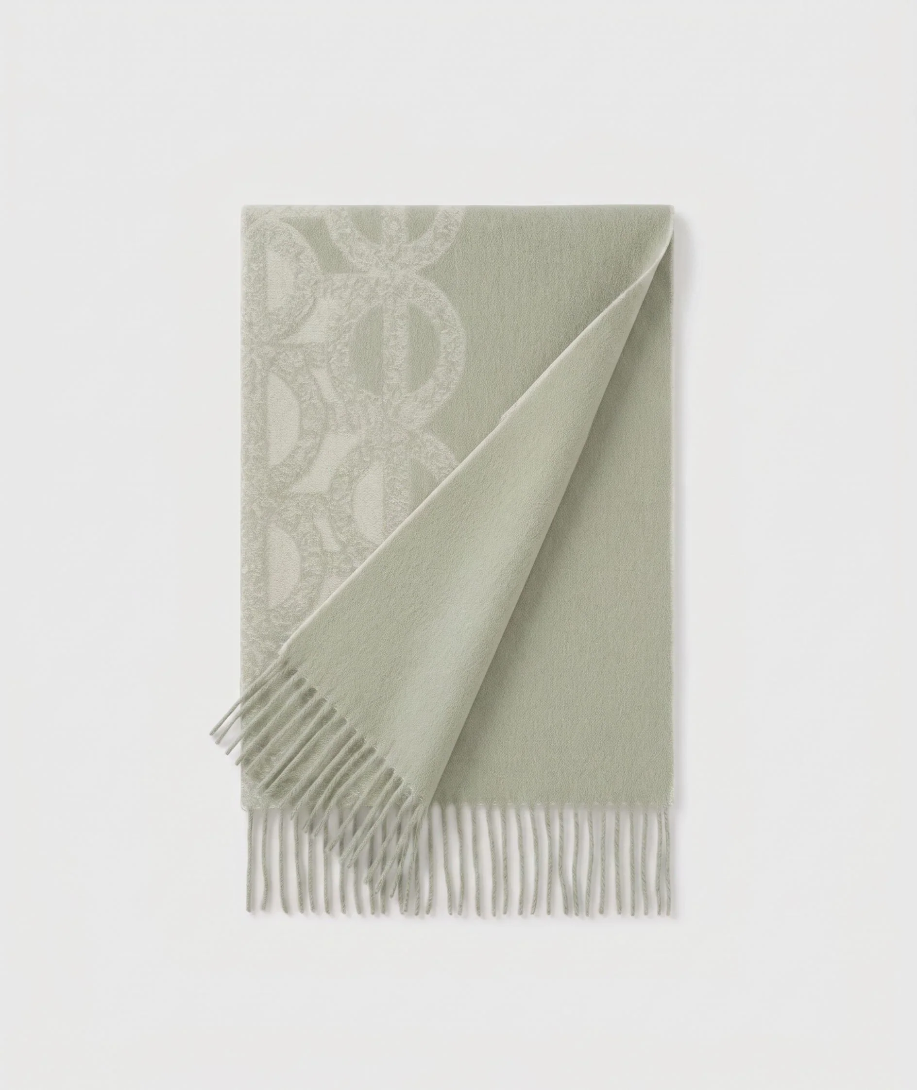 Jacquard Fringe Scarf - Image 6