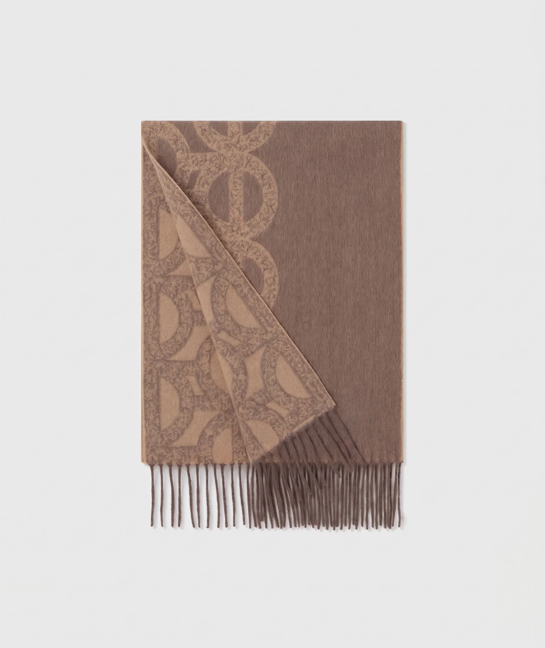Jacquard Fringe Scarf - Image 8