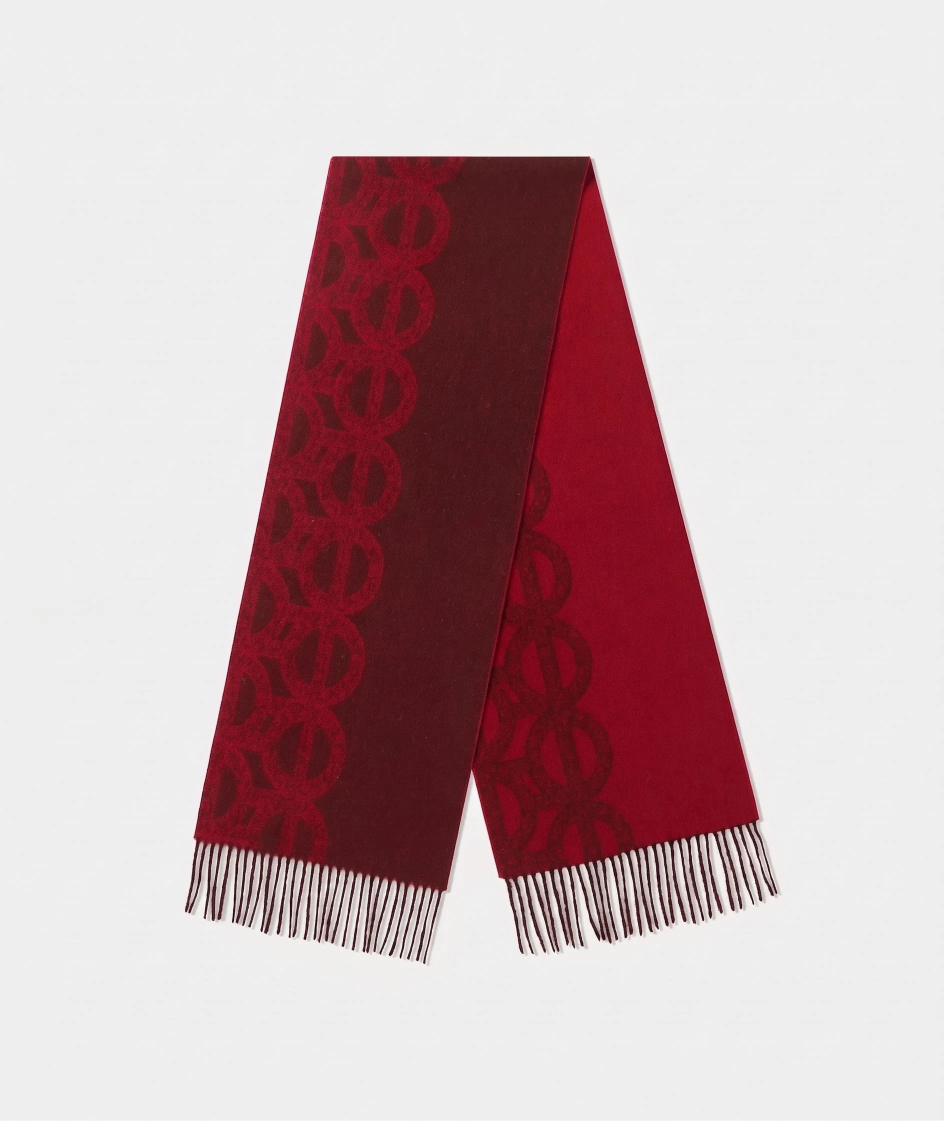 Jacquard Fringe Scarf - Image 9