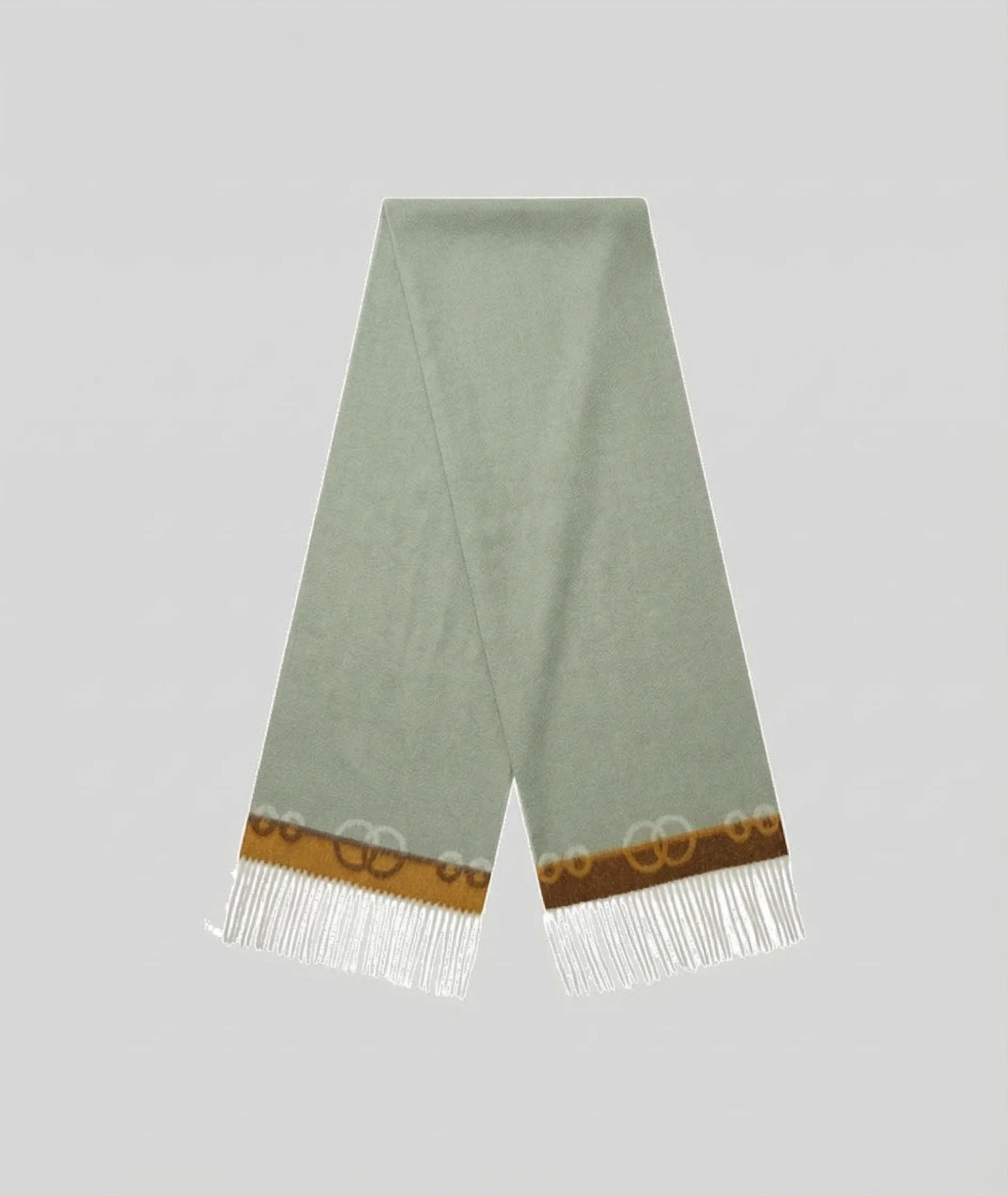 Jacquard Fringe Scarf - Image 5