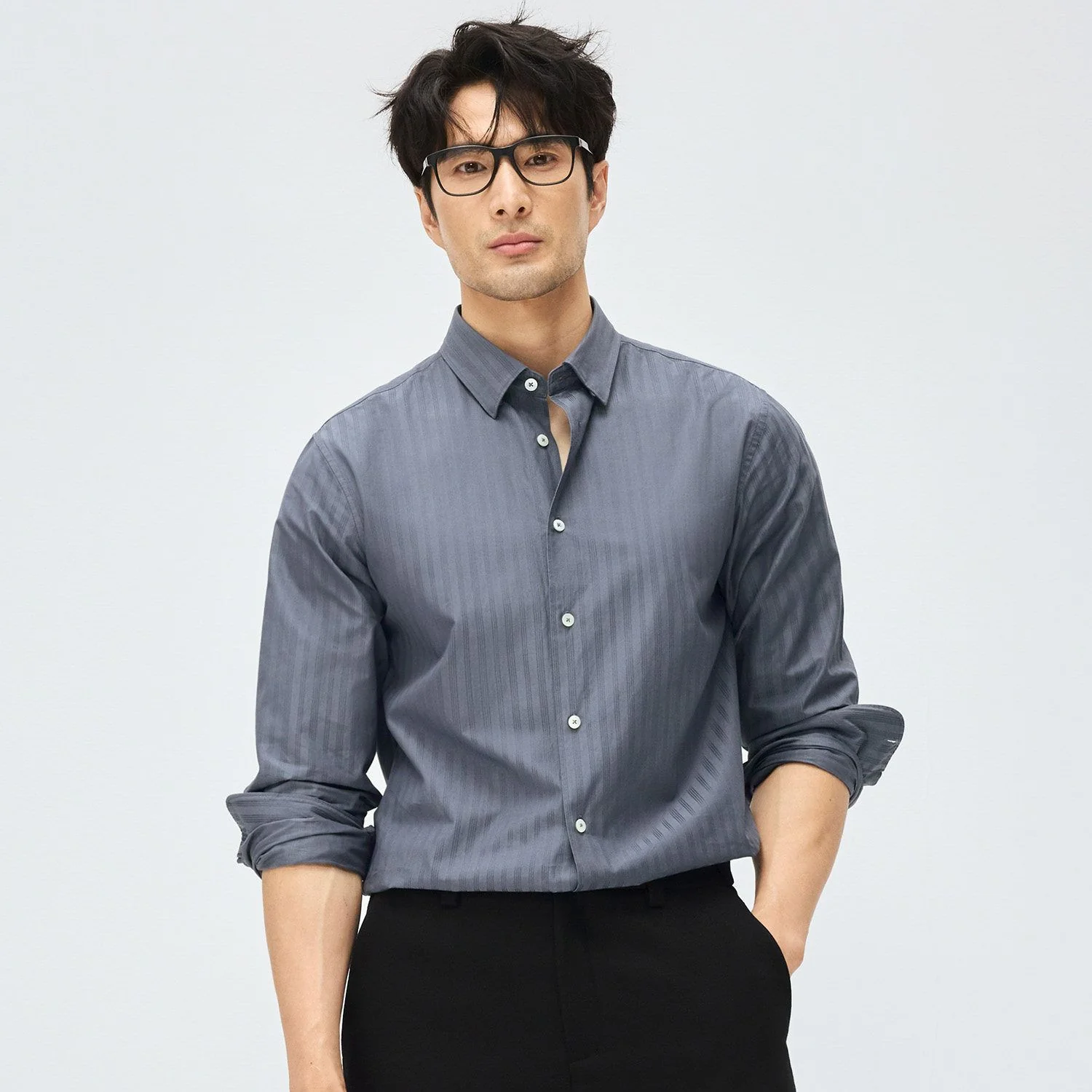 Jacquard Stripe Shirt - Image 6