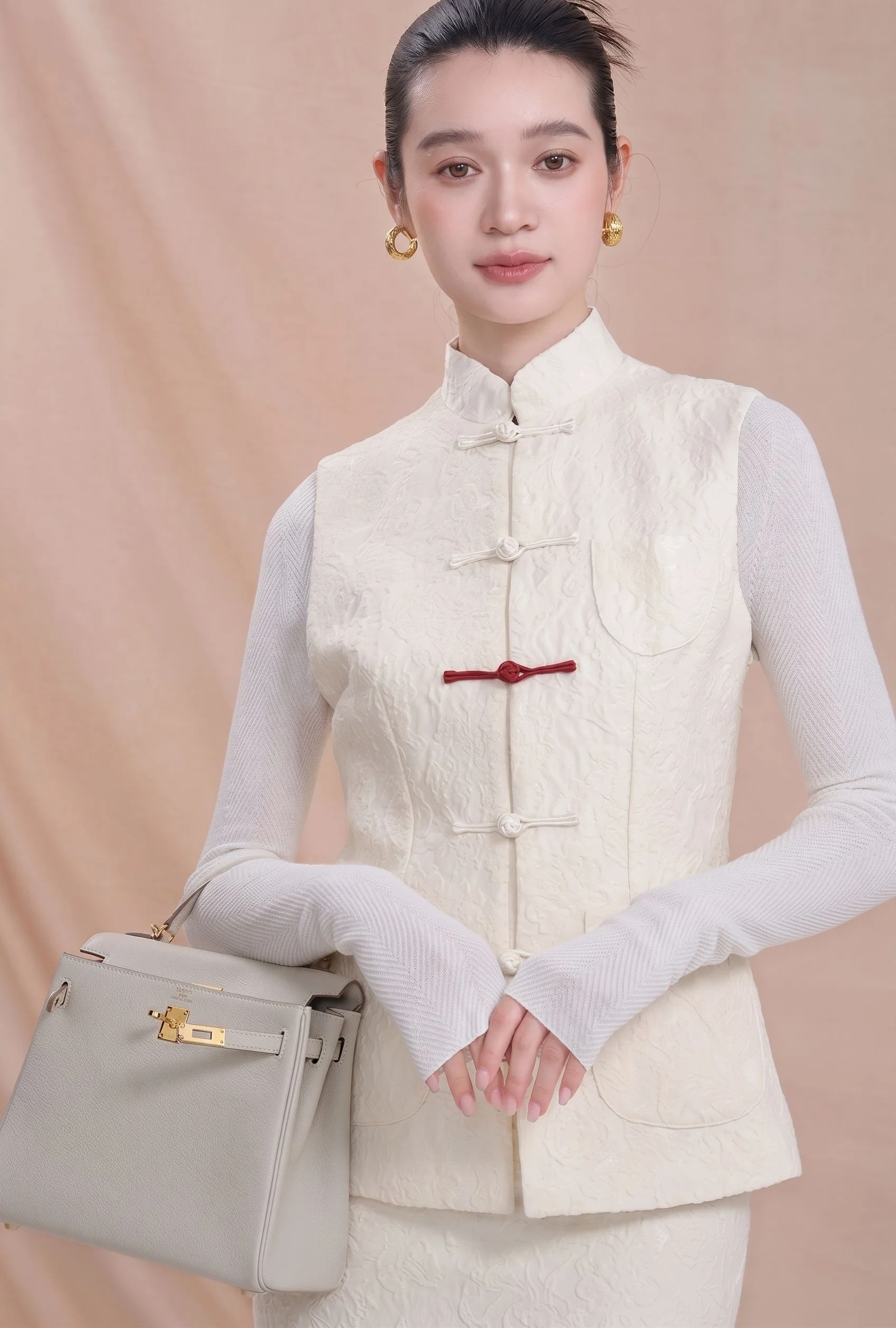 Jacquard Vest Set - Image 2