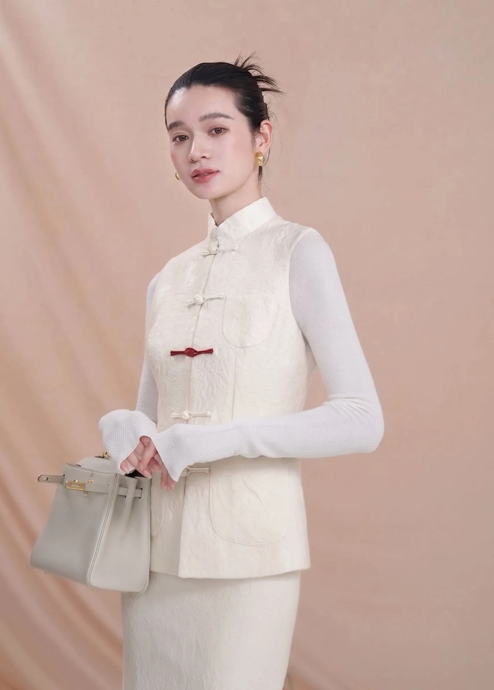 Jacquard Vest Set - Image 3