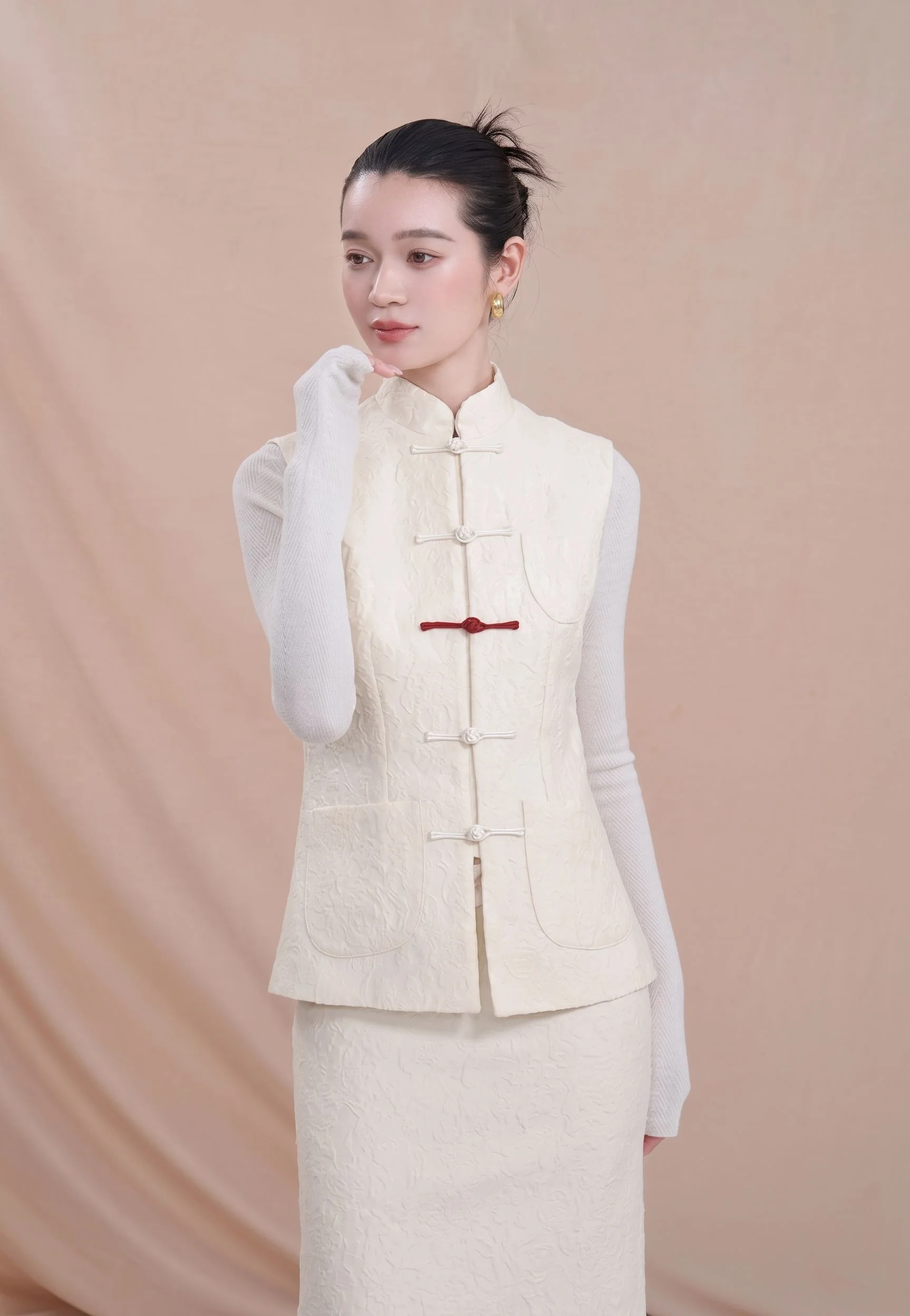 Jacquard Vest Set - Image 5