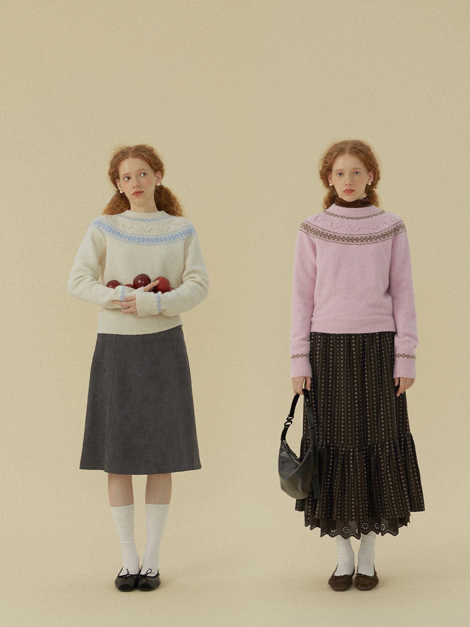 Jacquard Yoke Sweater