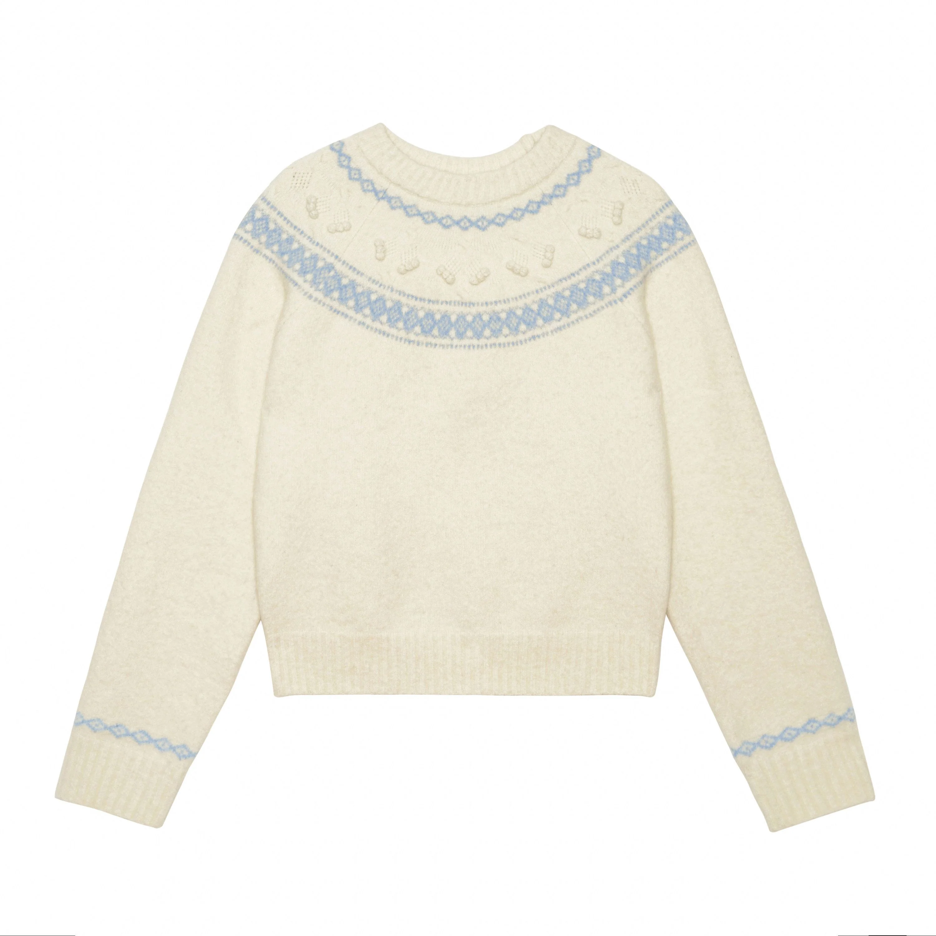 Jacquard Yoke Sweater - Image 6
